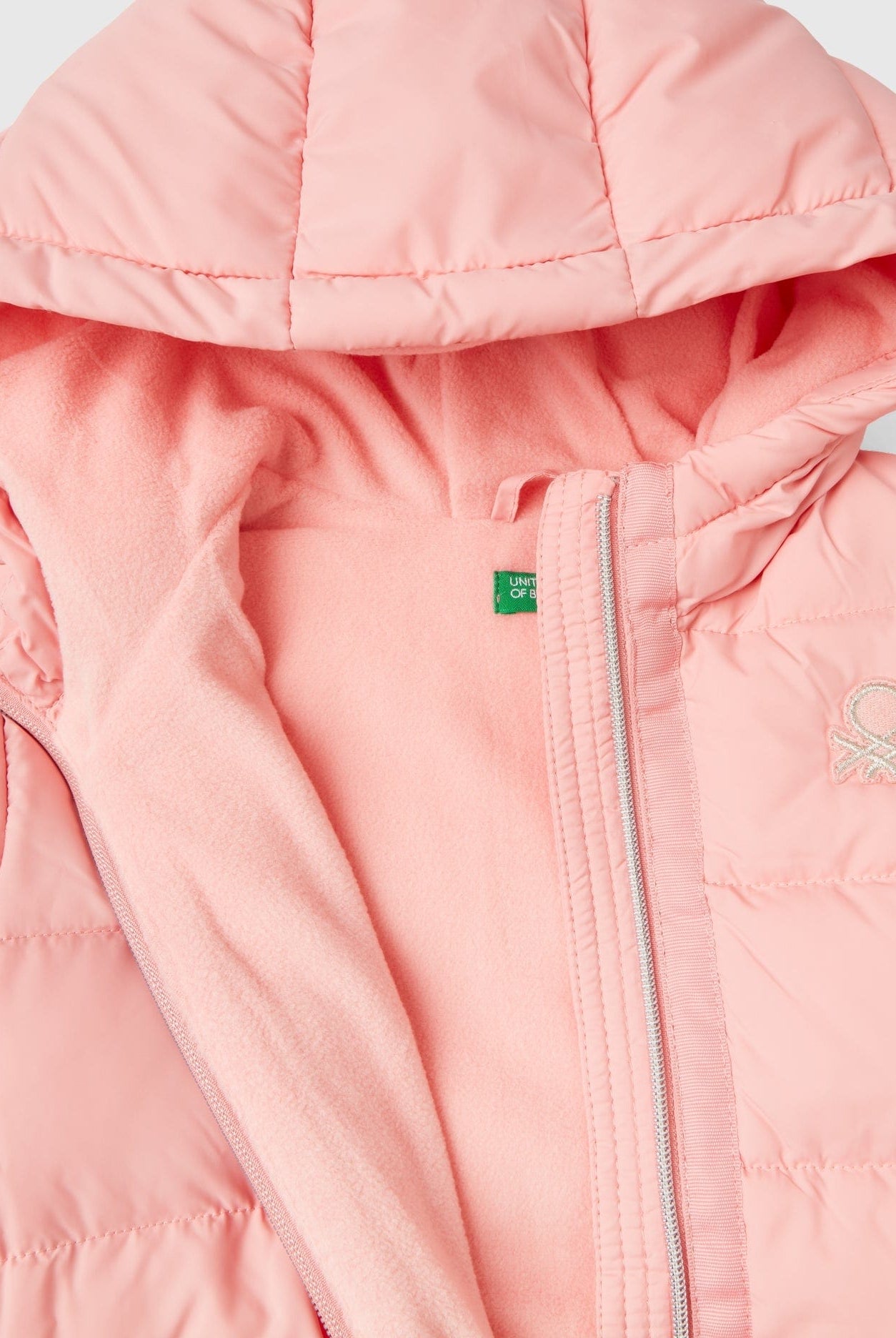 يونايتد كولورز اوف بينيتون سترة بناتي ضد المطر مبطنة بجيوب