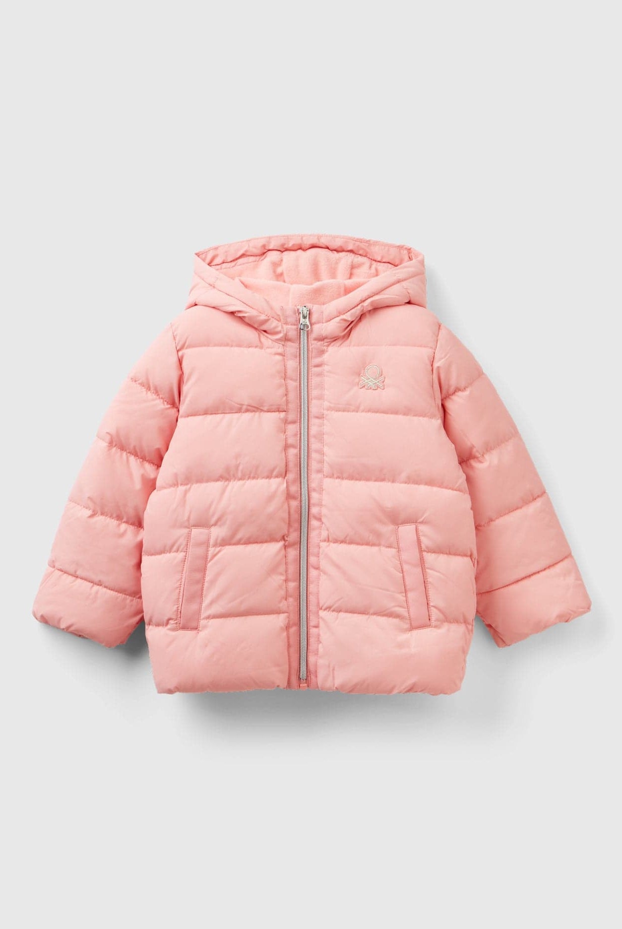 يونايتد كولورز اوف بينيتون سترة بناتي ضد المطر مبطنة بجيوب