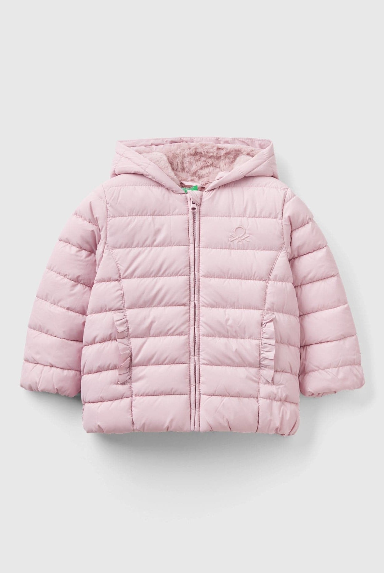 يونايتد كولورز اوف بينيتون جاكيت اطفال مبطن بكشكشة مع جيوب