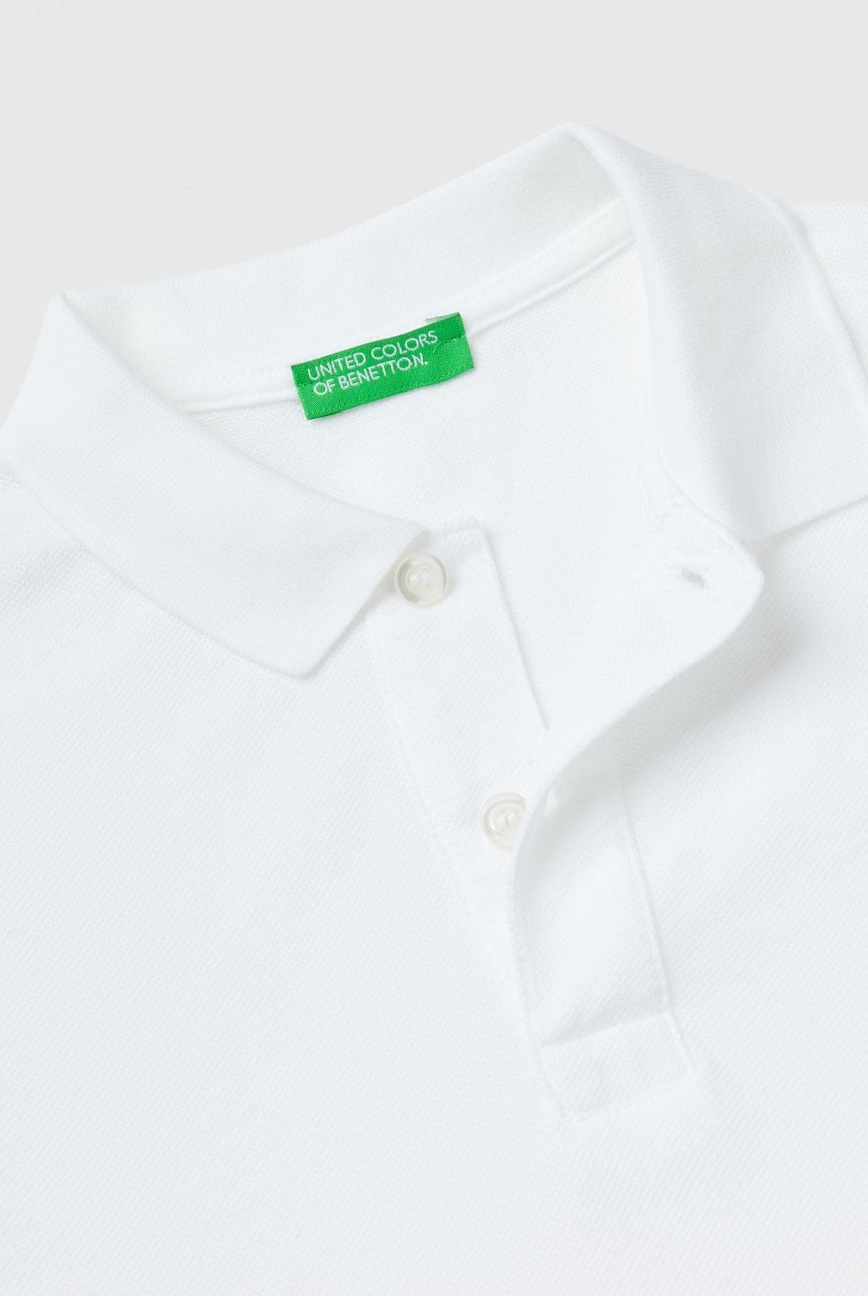 يونايتد كولورز اوف بينيتون قطن عضوي 100% بولو بأكمام طويلة أطفالي