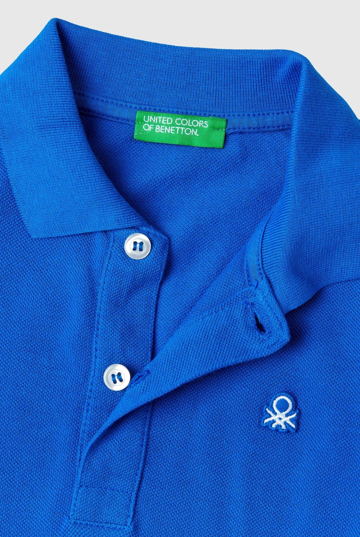 يونايتد كولورز اوف بينيتون تيشيرت بولو اطفالي بأكمام طويلة من القطن العضوي