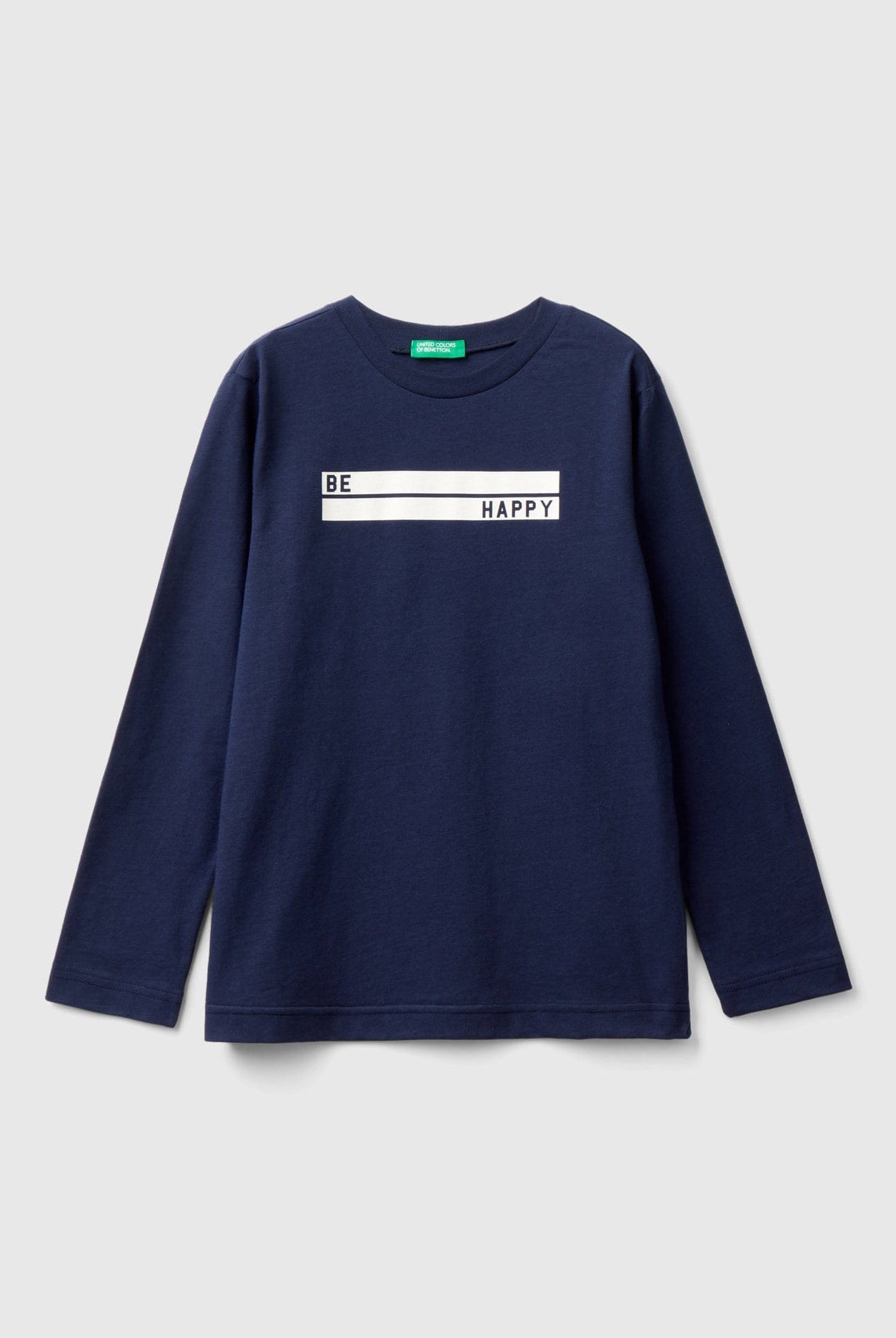 يونايتد كولورز اوف بينيتون تيشيرت اطفالي بأكمام طويلة وطبعة