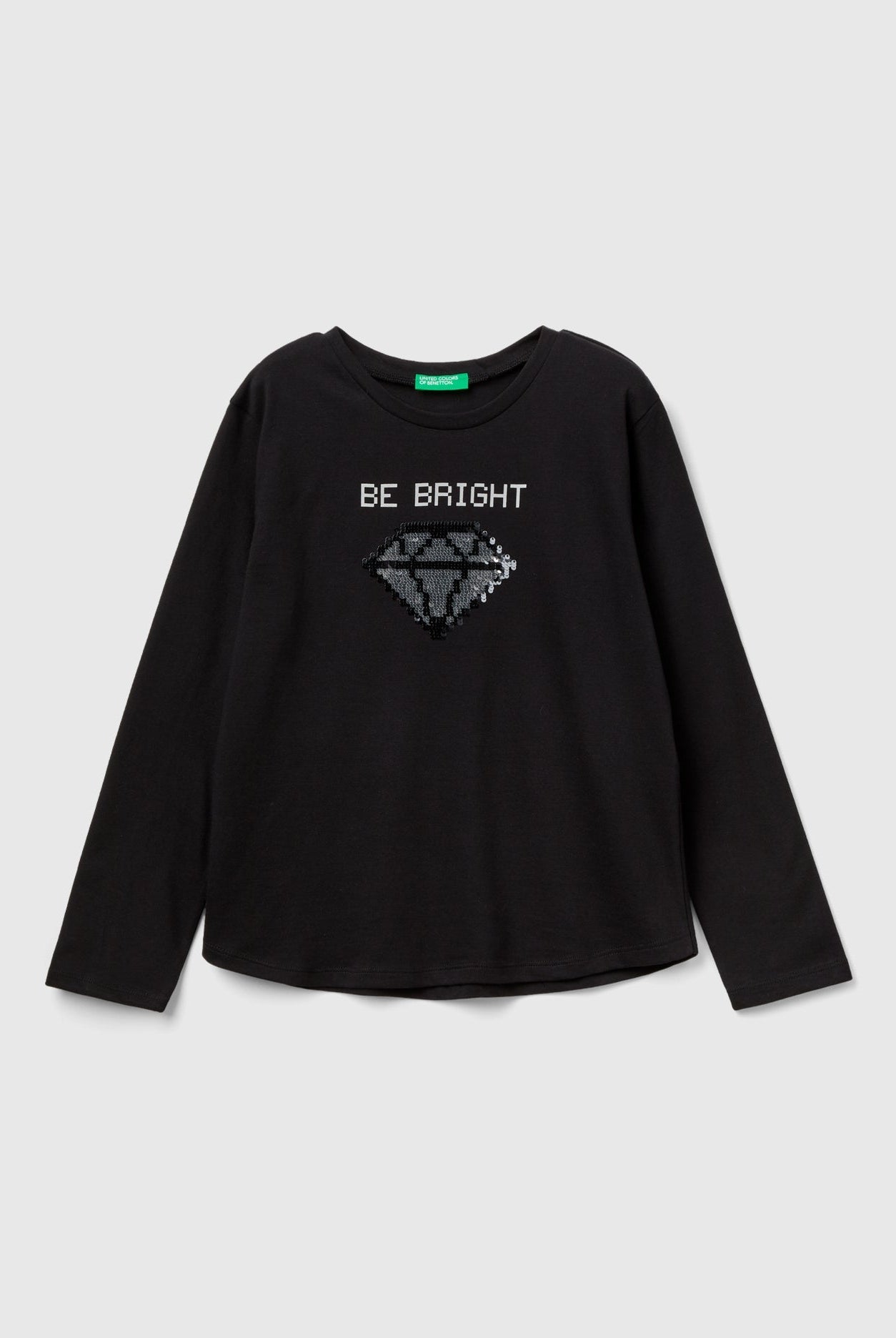 يونايتد كولورز اوف بينيتون قميص قطن بنسبة 100% بترتر كم طويل أطفالي