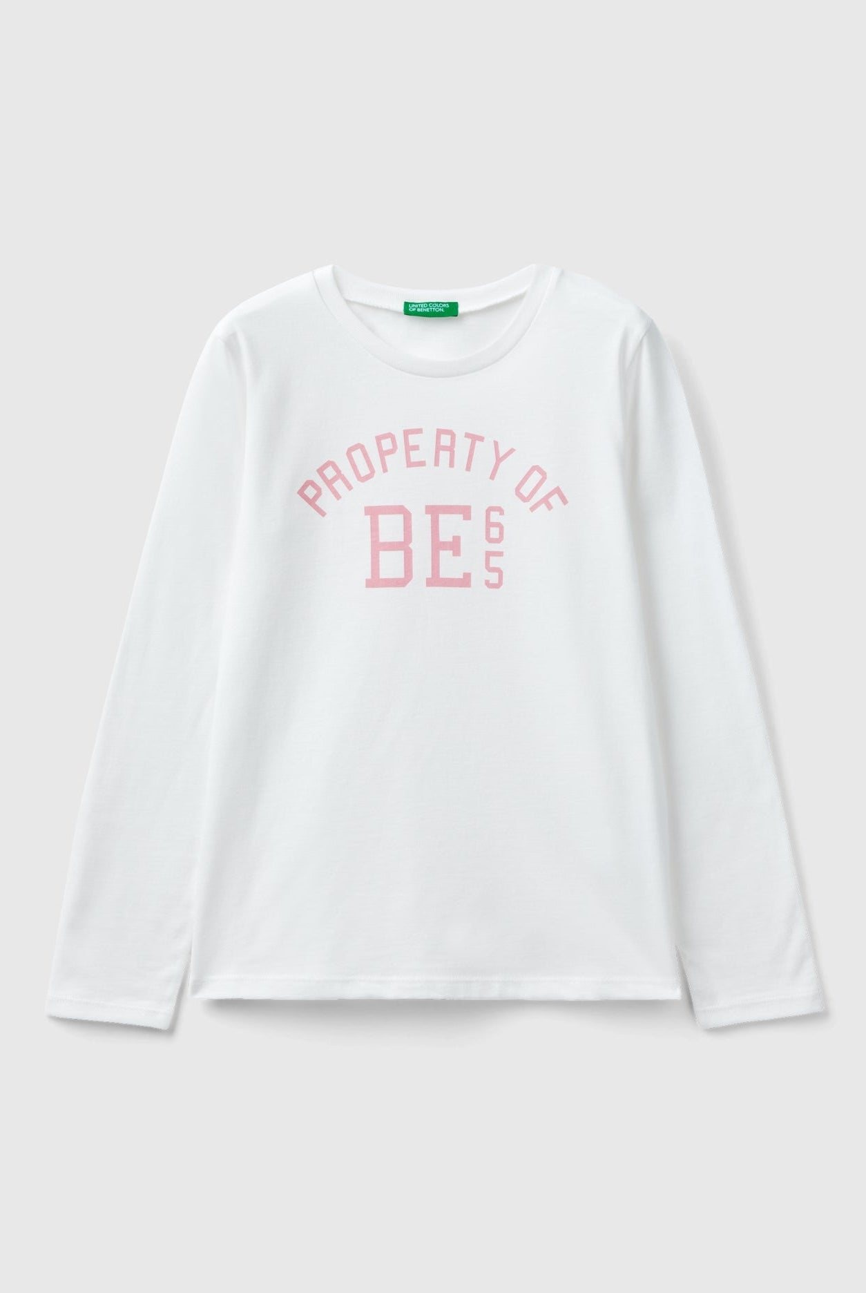 يونايتد كولورز اوف بينيتون تيشيرت بطباعة أمامية أطفالي بكم طويل