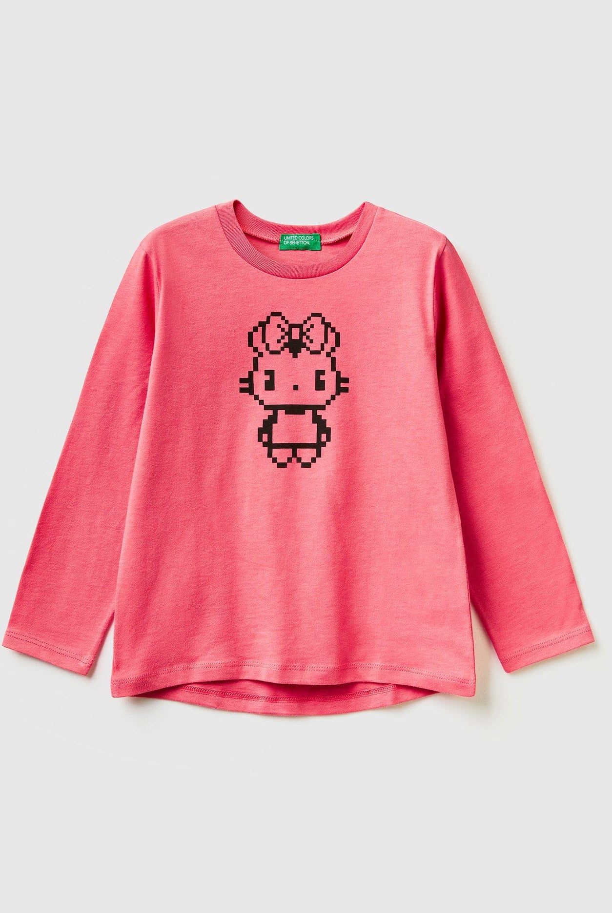 يونايتد كولورز اوف بينيتون تي شيرت بطباعة بيكسل بناتي
