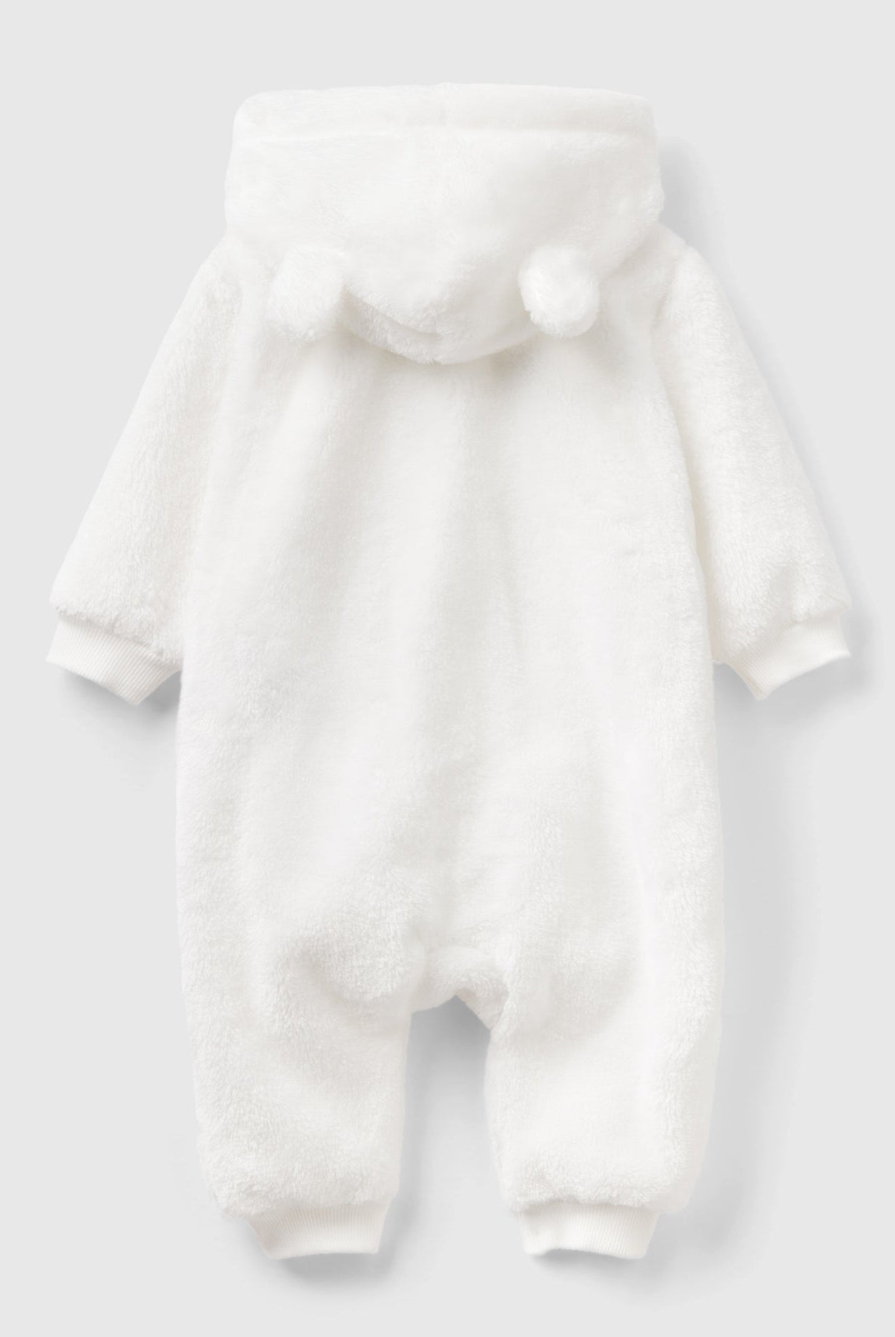 يونايتد كولورز اوف بينيتون جامبسوت رضع ناعم بازرار وغطاء للرأس