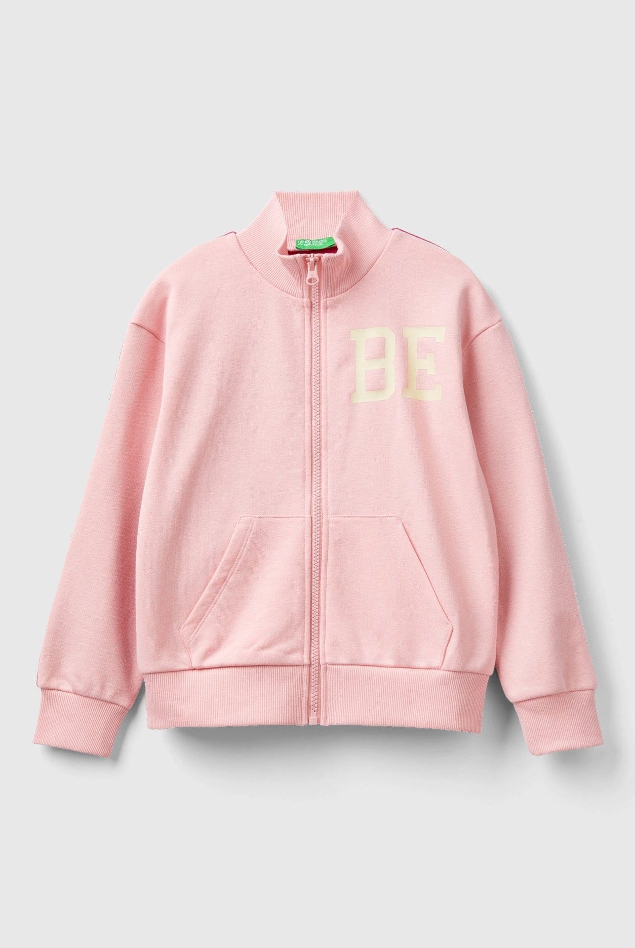 يونايتد كولورز اوف بينيتون سويت شيرت بسحاب وطباعة أطفالي