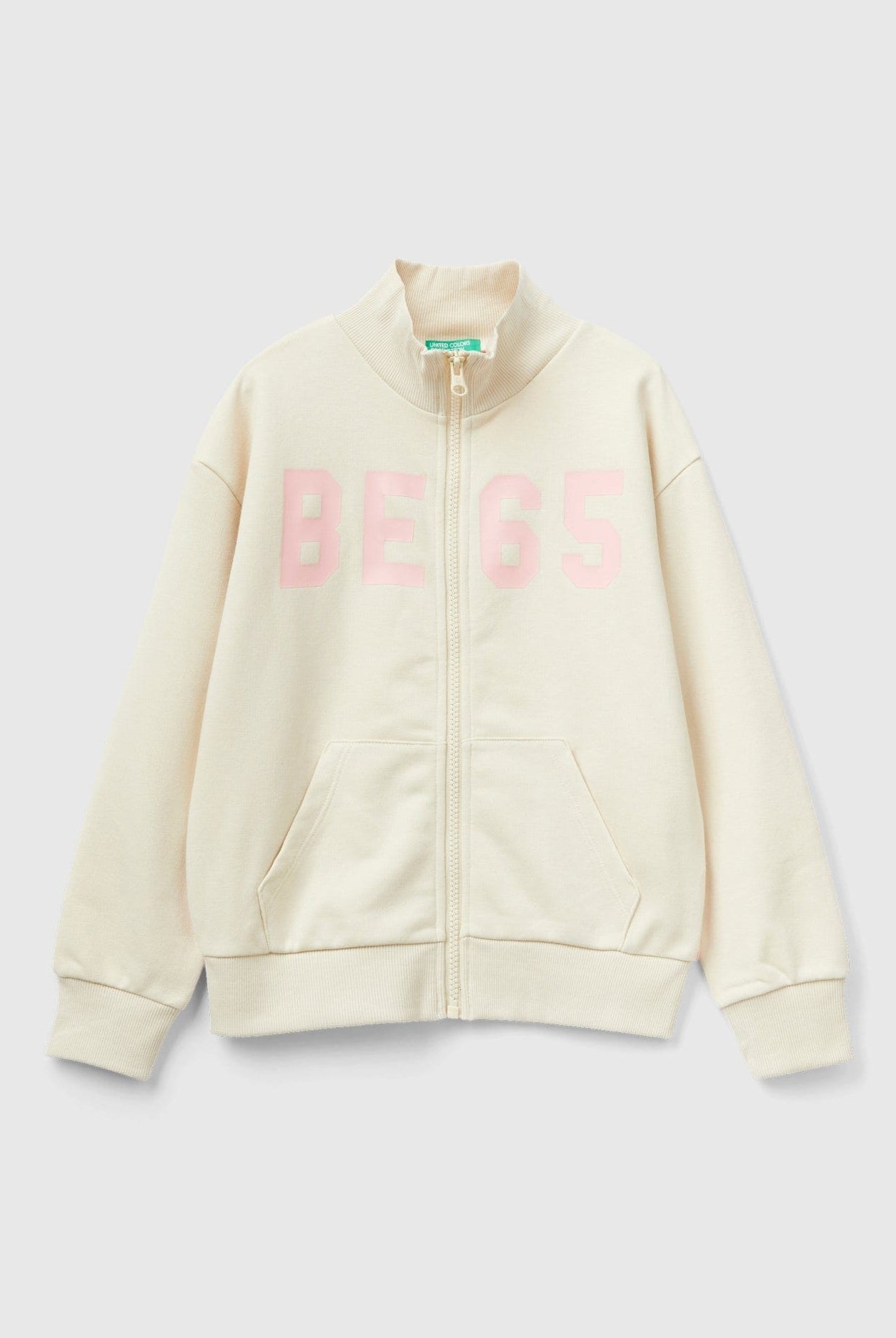 يونايتد كولورز اوف بينيتون سويت شيرت بسحاب وطباعة أطفالي