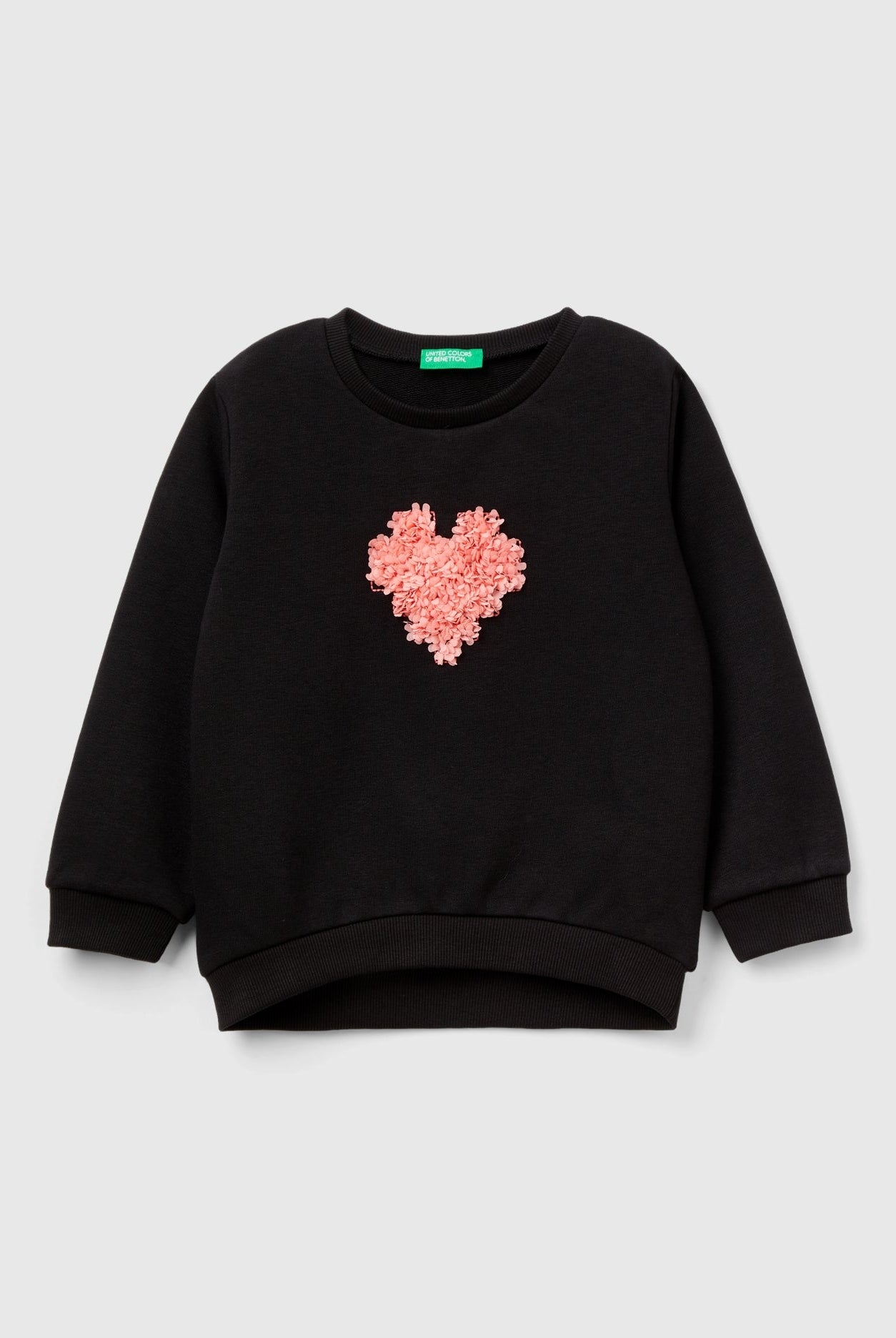 يونايتد كولورز اوف بينيتون سويت شيرت بتطريز أرنب كم طويل بناتي