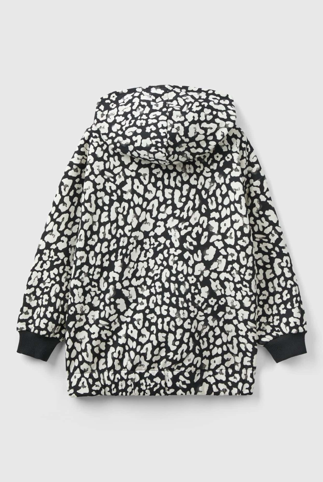 يونايتد كولورز اوف بينيتون هودي بناتي بأكمام طويلة وسحاب مشجر