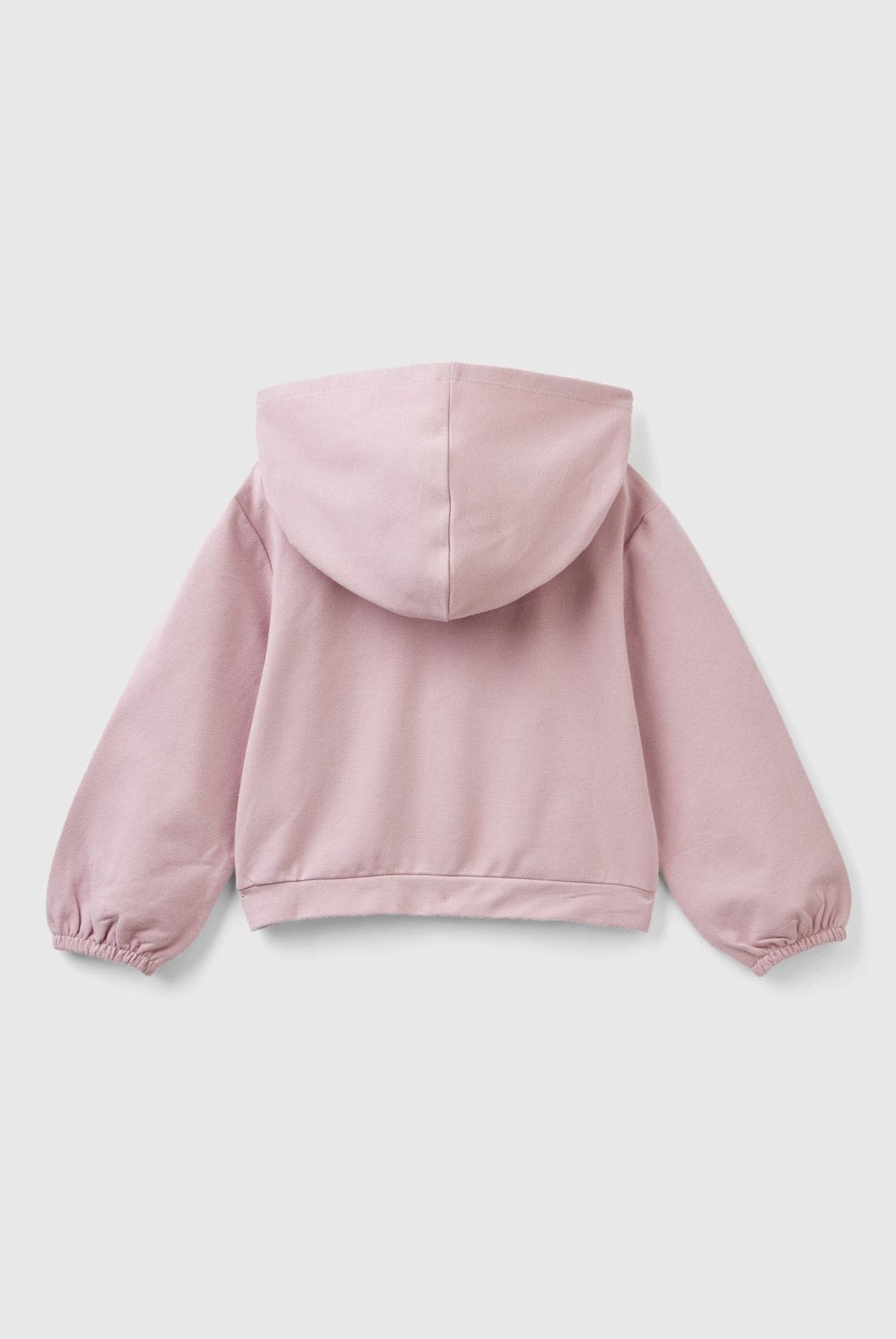 يونايتد كولورز اوف بينيتون سويت شيرت مخطط بسحاب بناتي بخطوط على الأكمام