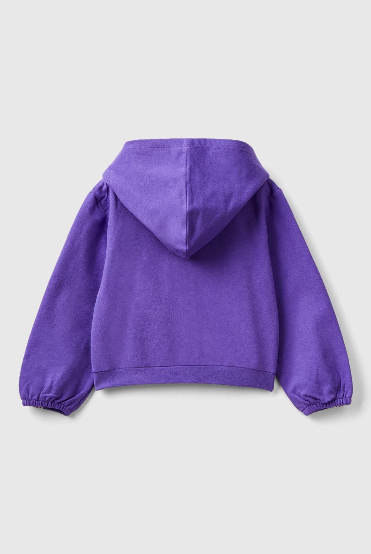 يونايتد كولورز اوف بينيتون سويت شيرت مخطط بسحاب بناتي بخطوط على الأكمام