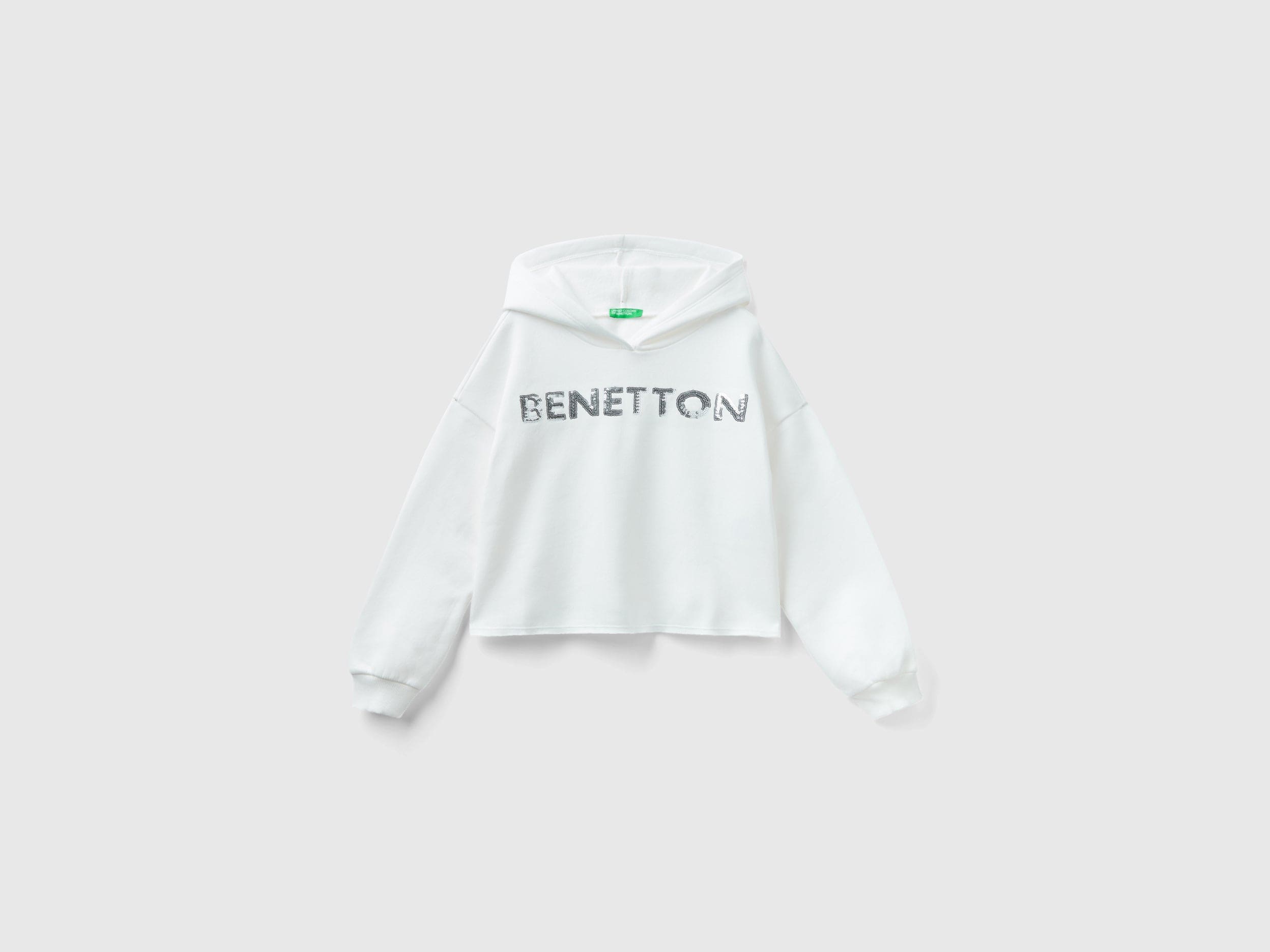 يونايتد كولورز اوف بينيتون هودي اطفال مزين بالترتر