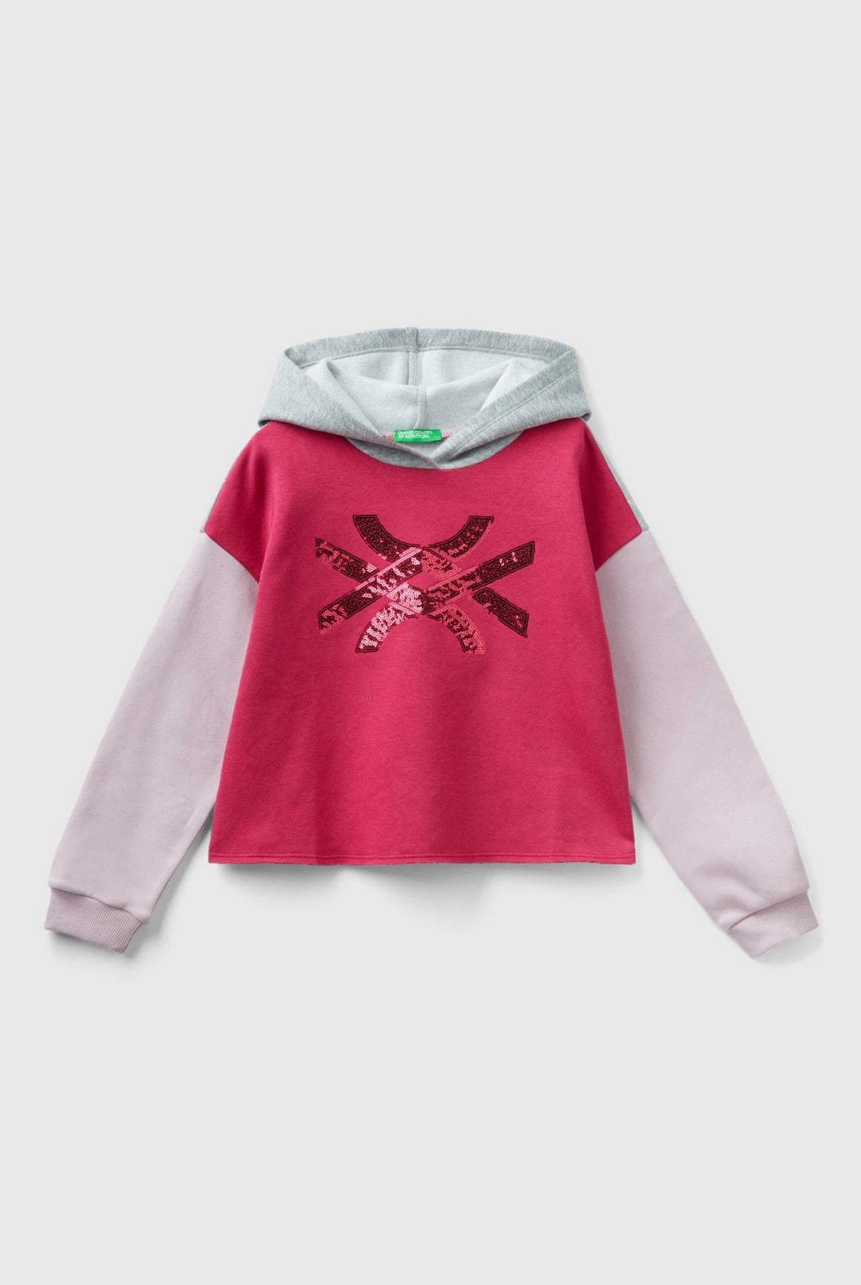 يونايتد كولورز اوف بينيتون هودي اطفال مزين بالترتر