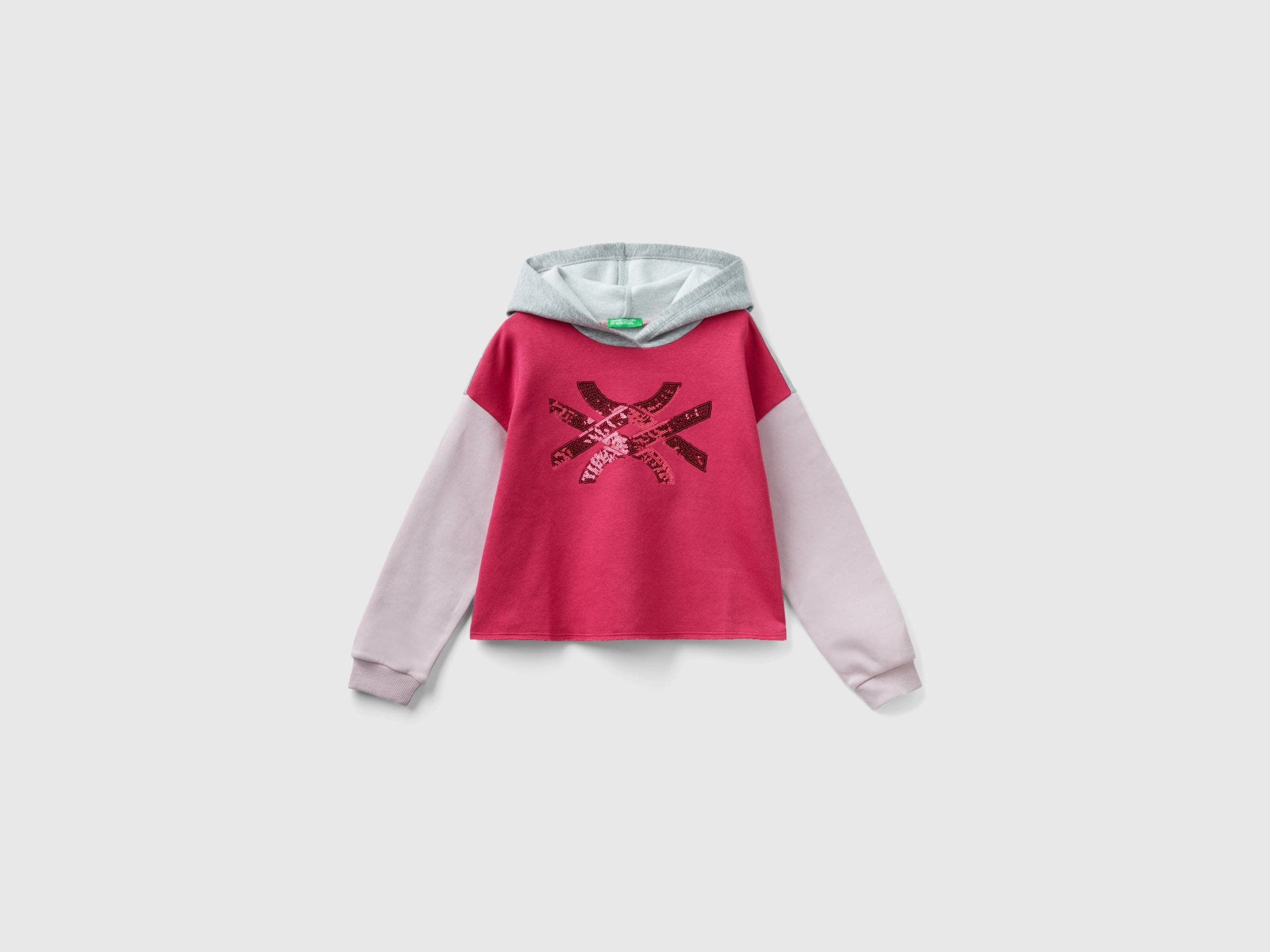 يونايتد كولورز اوف بينيتون هودي اطفال مزين بالترتر