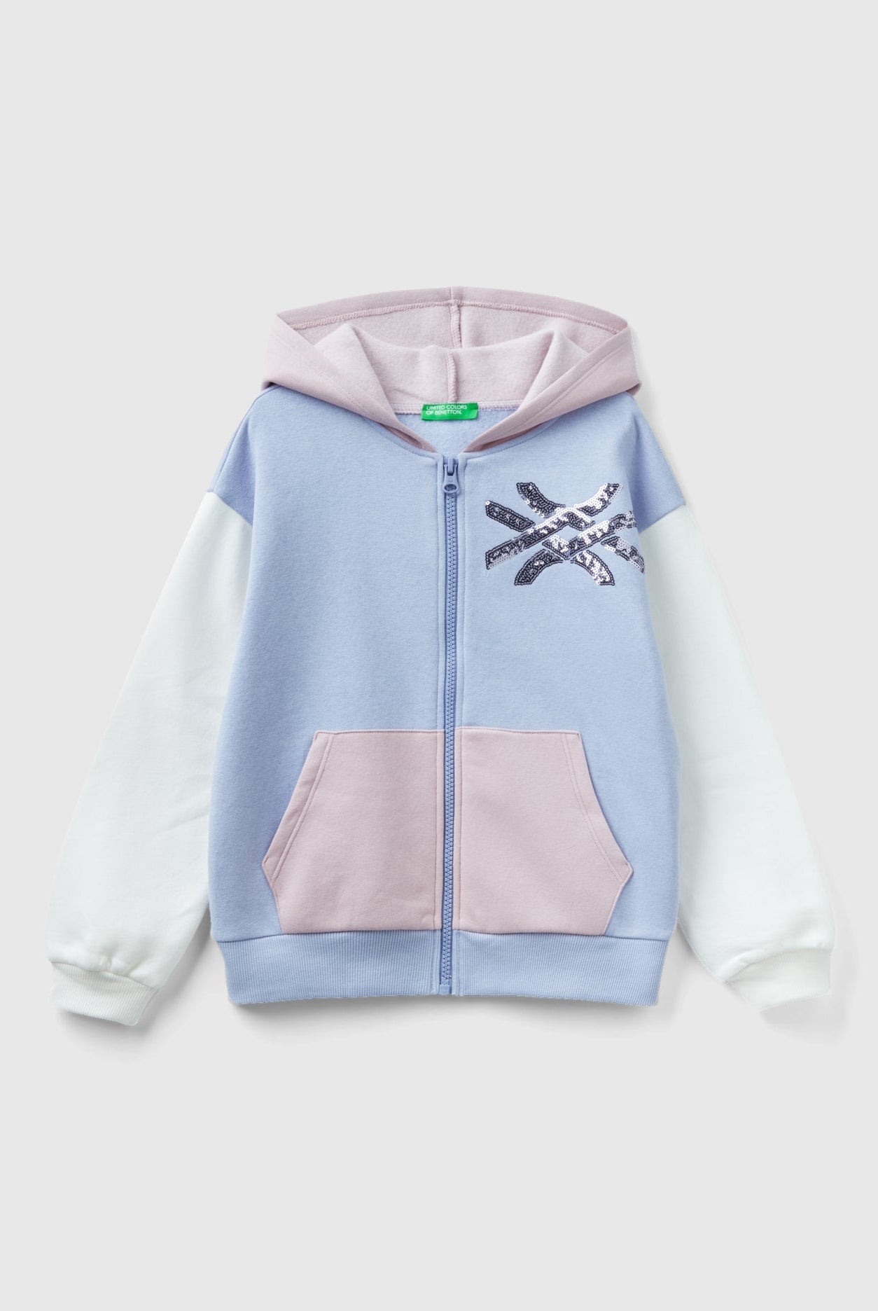 يونايتد كولورز اوف بينيتون سويت شيرت بسحاب وترتر أطفالي