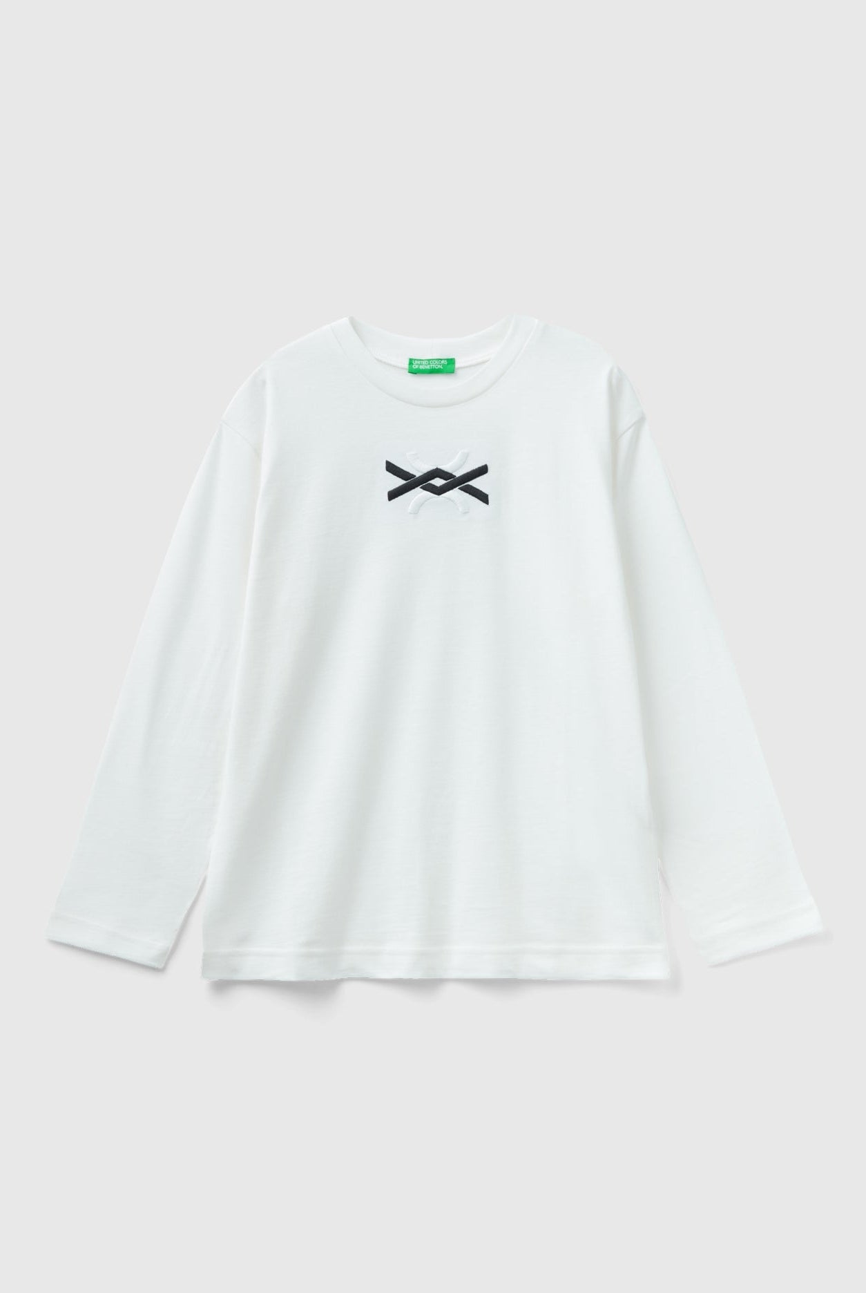 يونايتد كولورز اوف بينيتون تي شيرت قطن عضوي دافئ بنسبة 100% أطفالي