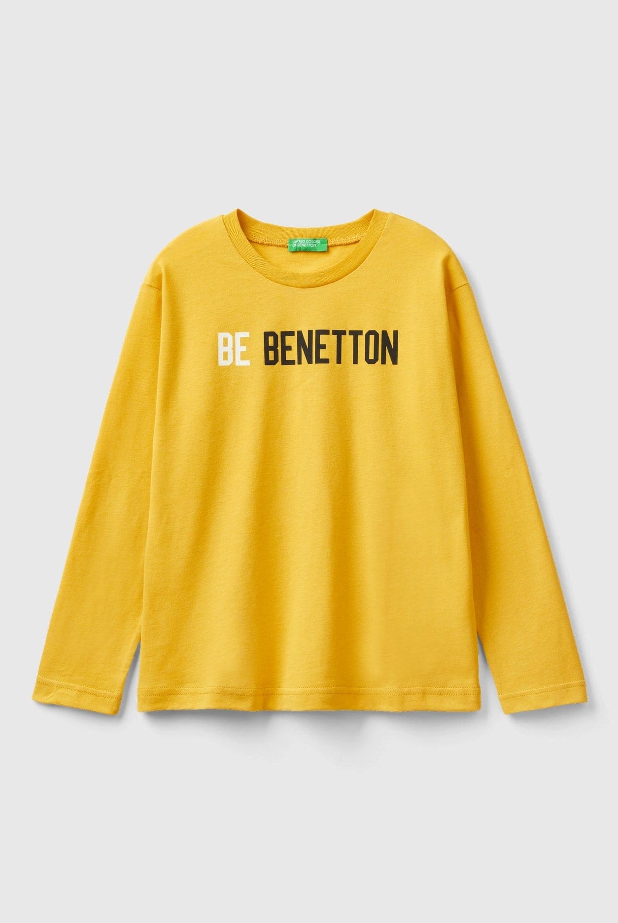 يونايتد كولورز اوف بينيتون تي شيرت دافئ بطباعة شعار أطفالي