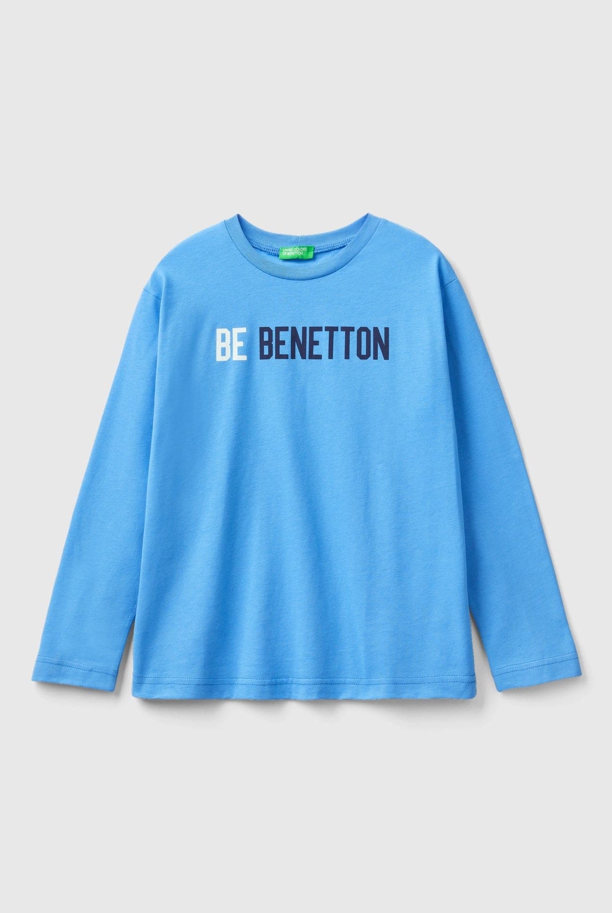 يونايتد كولورز اوف بينيتون تي شيرت دافئ بطباعة شعار أطفالي