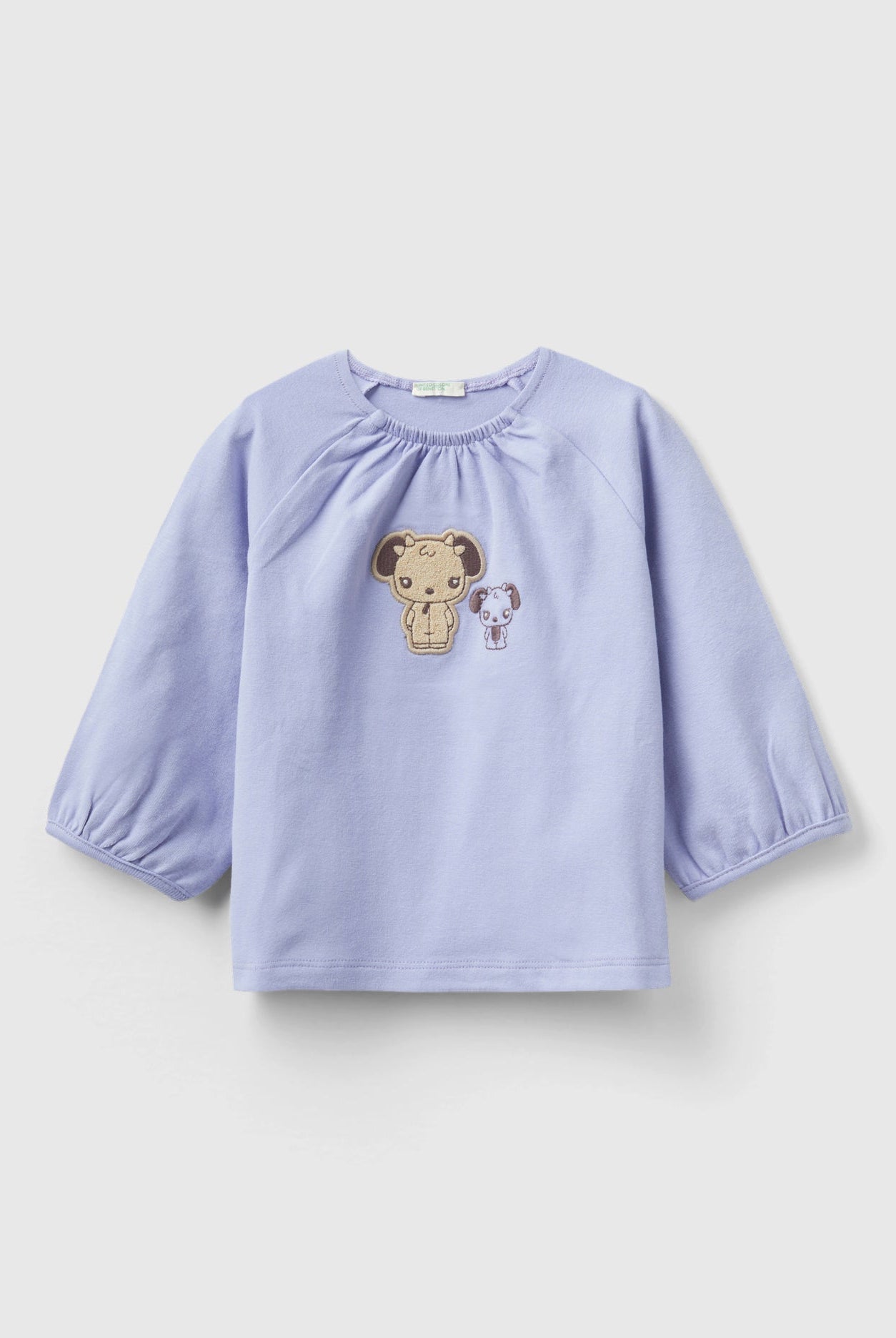 يونايتد كولورز اوف بينيتون تيشيرت بتطريز كم طويل رضع