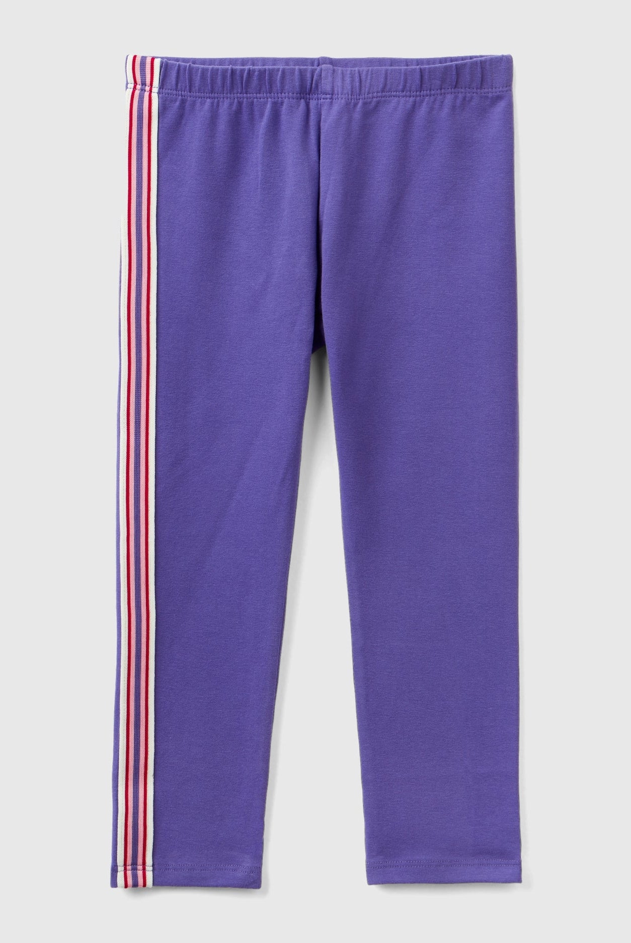 يونايتد كولورز اوف بينيتون بنطلون ليقنز بحزام مضلع من الجنب بناتي