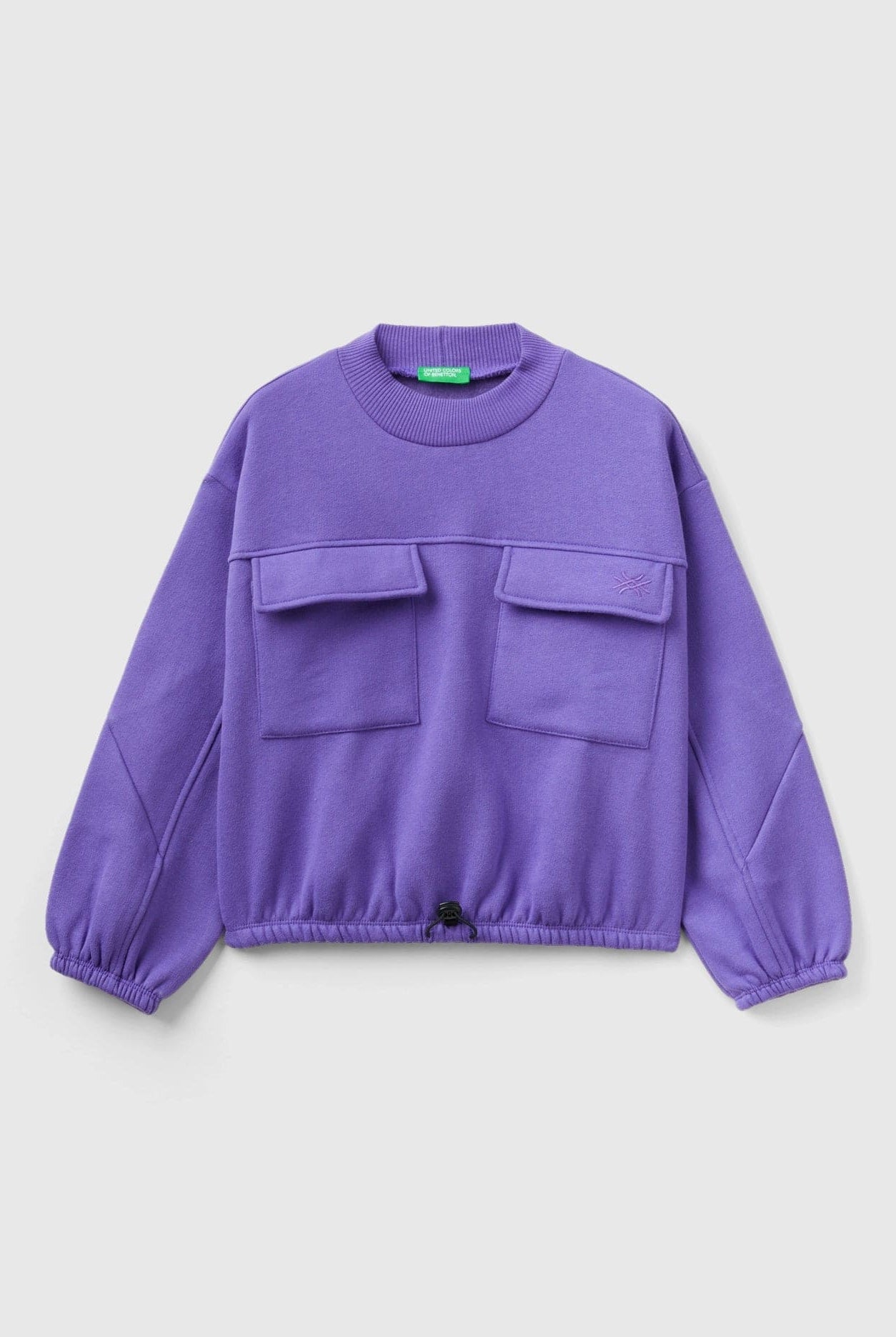 يونايتد كولورز اوف بينيتون تيشيرت اطفالي بأكمام منفوخة وتفاصيل جيوب