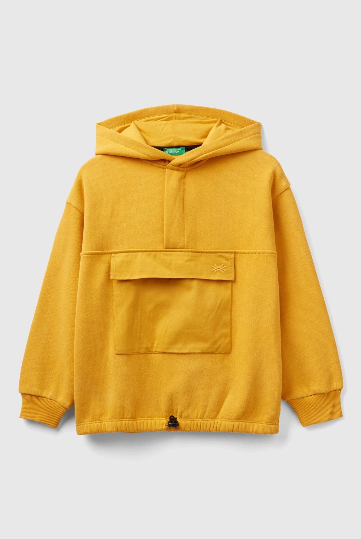 يونايتد كولورز اوف بينيتون سويت شيرت بجيب أمامي مربع كم طويل ولادي