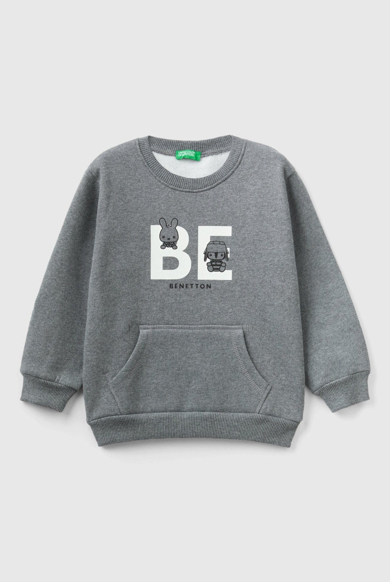 يونايتد كولورز اوف بينيتون هودي دافئ مع جيب كنغر أطفالي