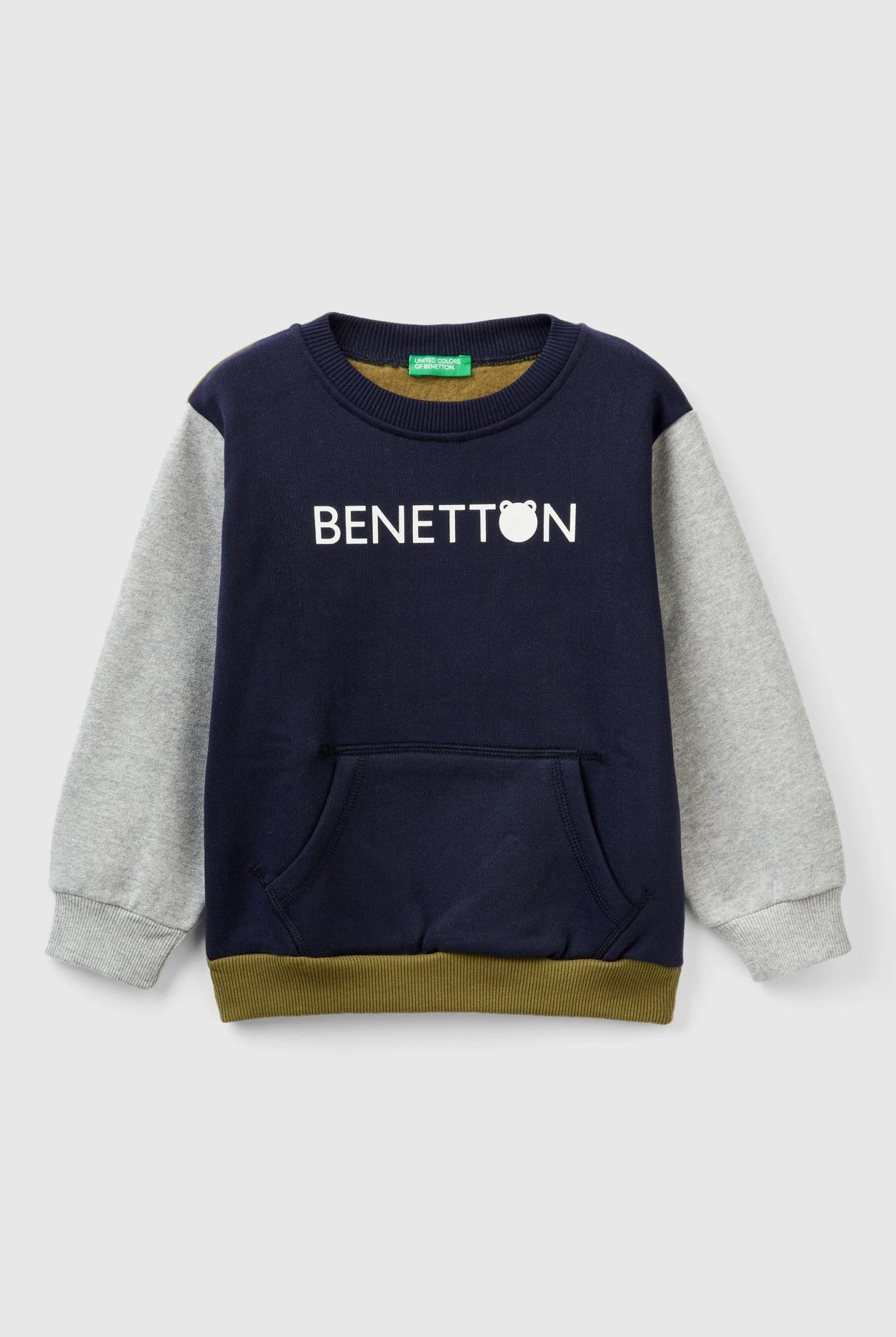 يونايتد كولورز اوف بينيتون هودي دافئ مع جيب كنغر أطفالي