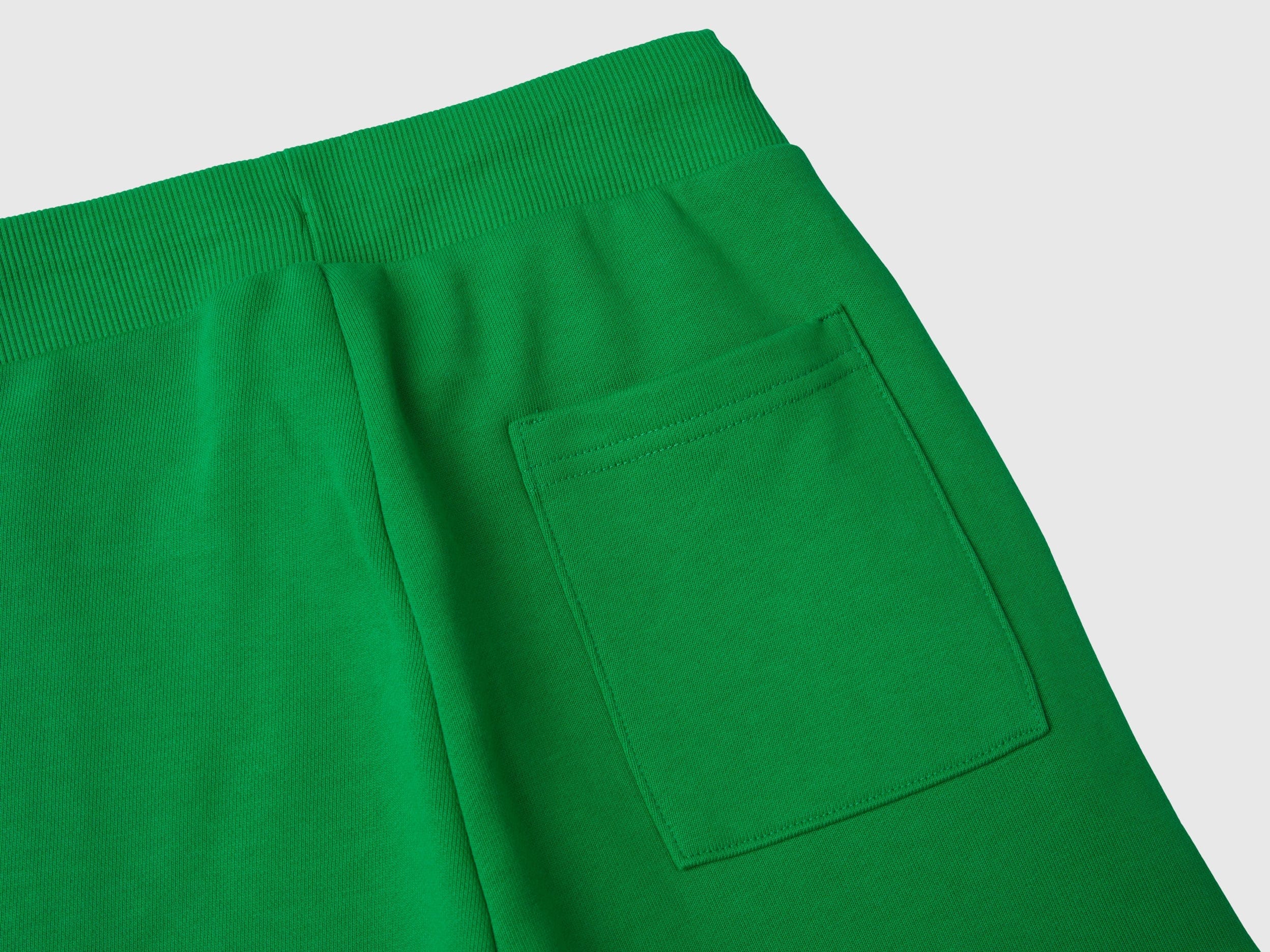 يونايتد كولورز اوف بينيتون بنطلون اطفالي رياضي وردي وأحمر برباط عالخصر