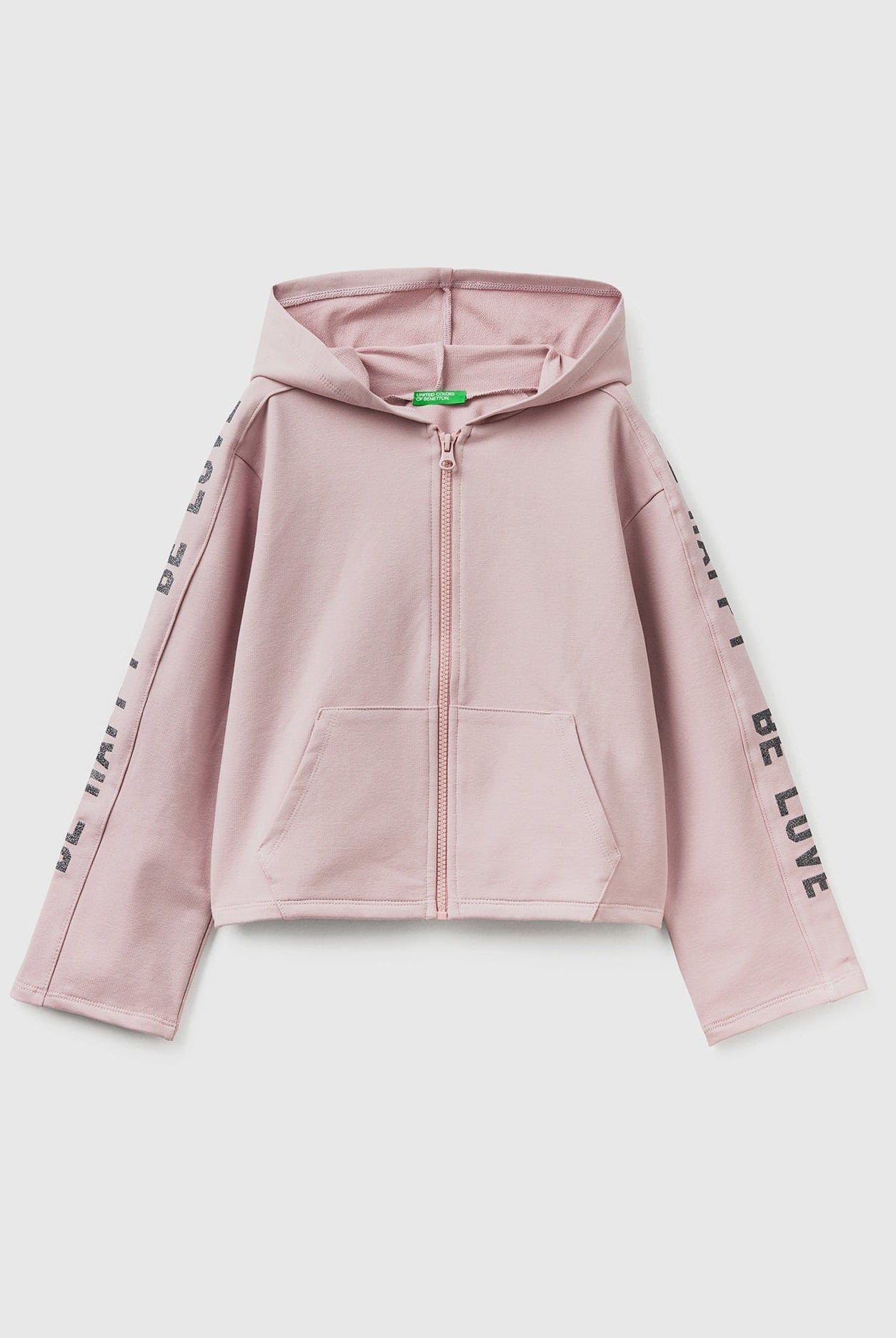 يونايتد كولورز اوف بينيتون سويت شيرت بطبعة بسحاب أطفالي