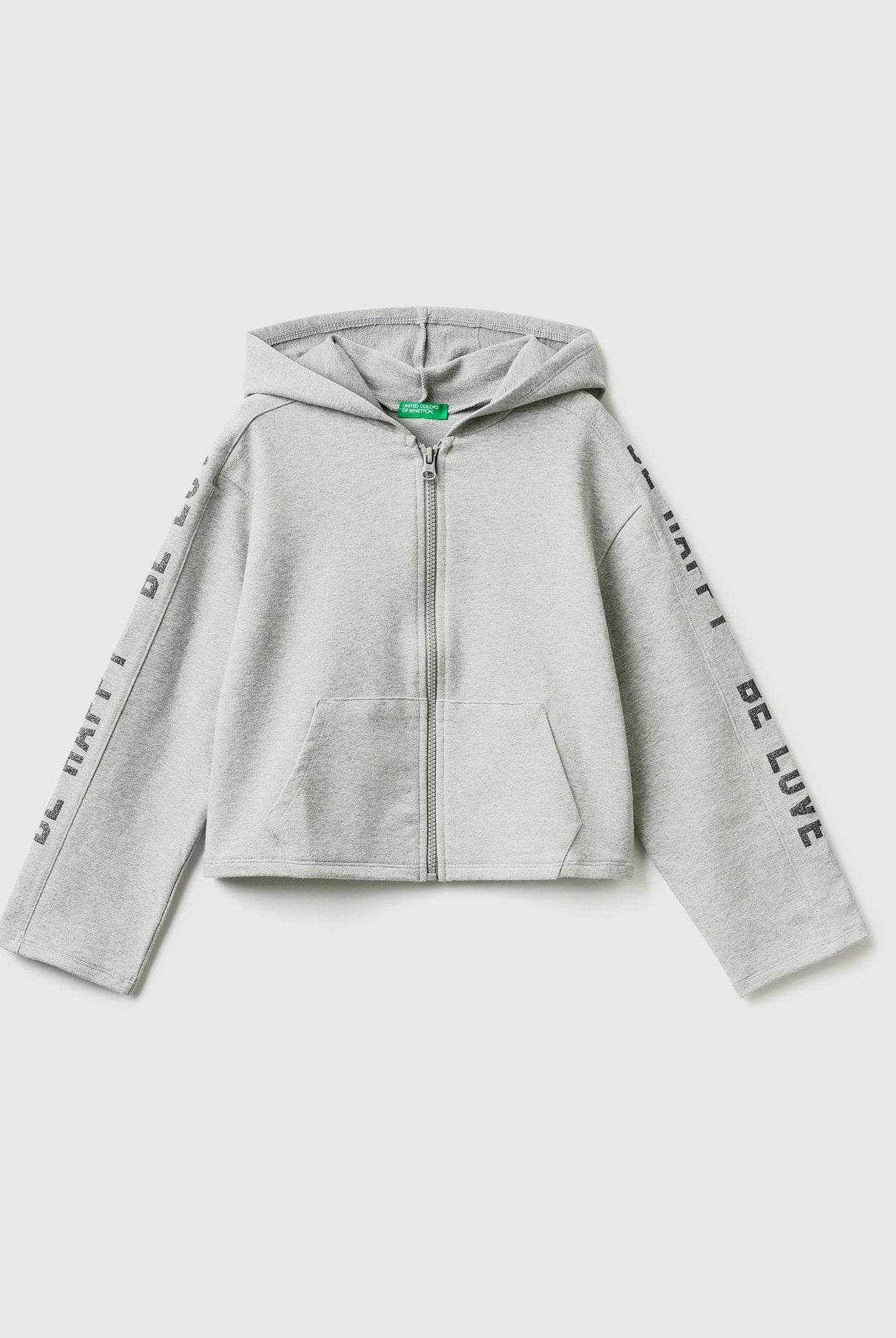 يونايتد كولورز اوف بينيتون سويت شيرت بطبعة بسحاب أطفالي