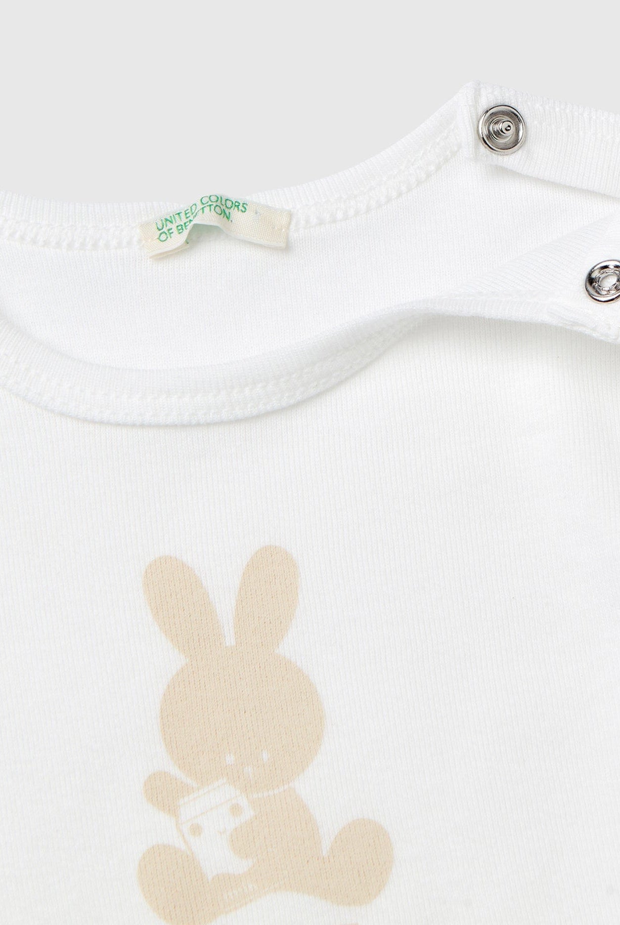 يونايتد كولورز اوف بينيتون تيشيرت رضع قطن عضوي 100% بأكمام طويلة