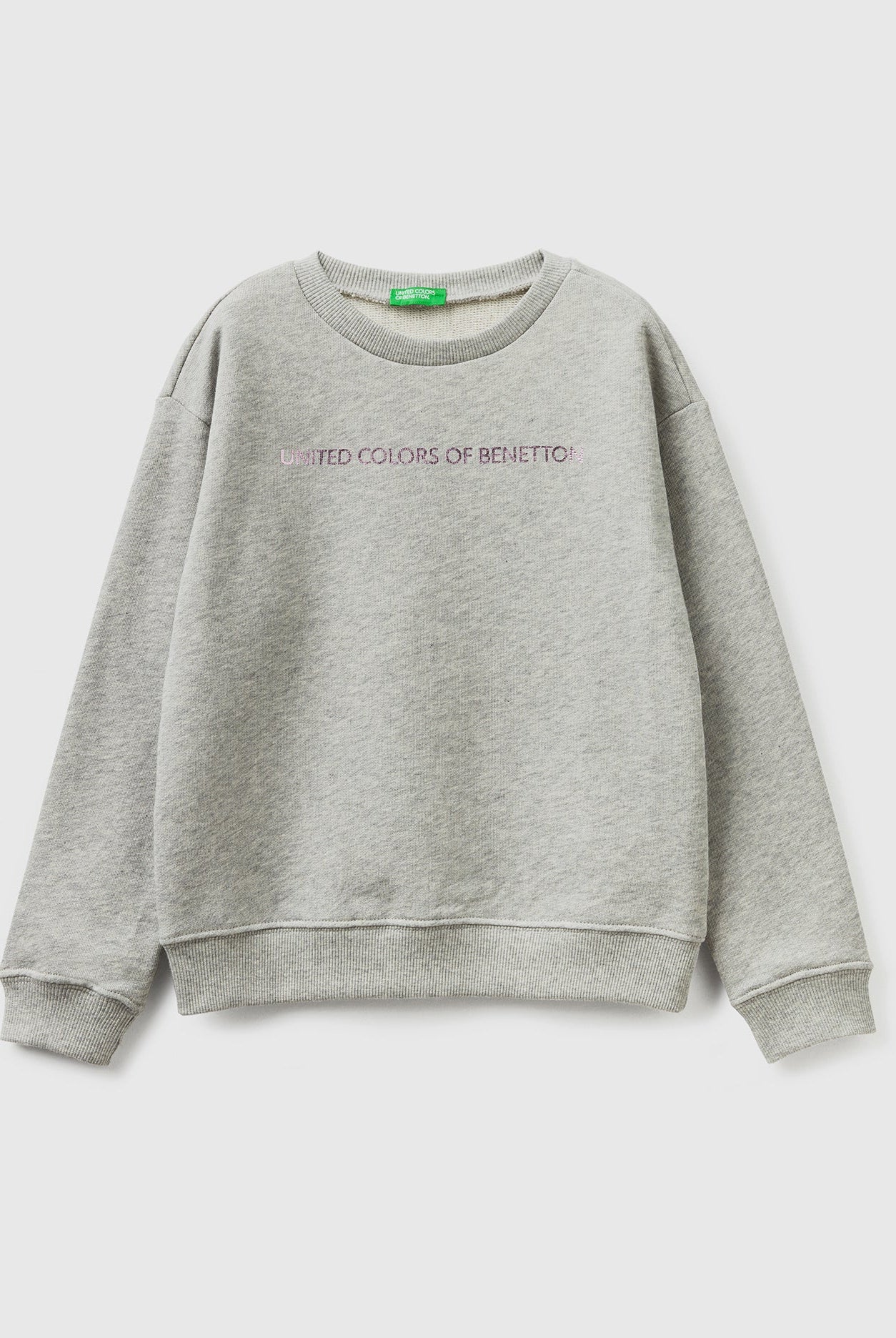 يونايتد كولورز اوف بينيتون سويت شيرت بناتي قطن 100% مع طبعة أمامية