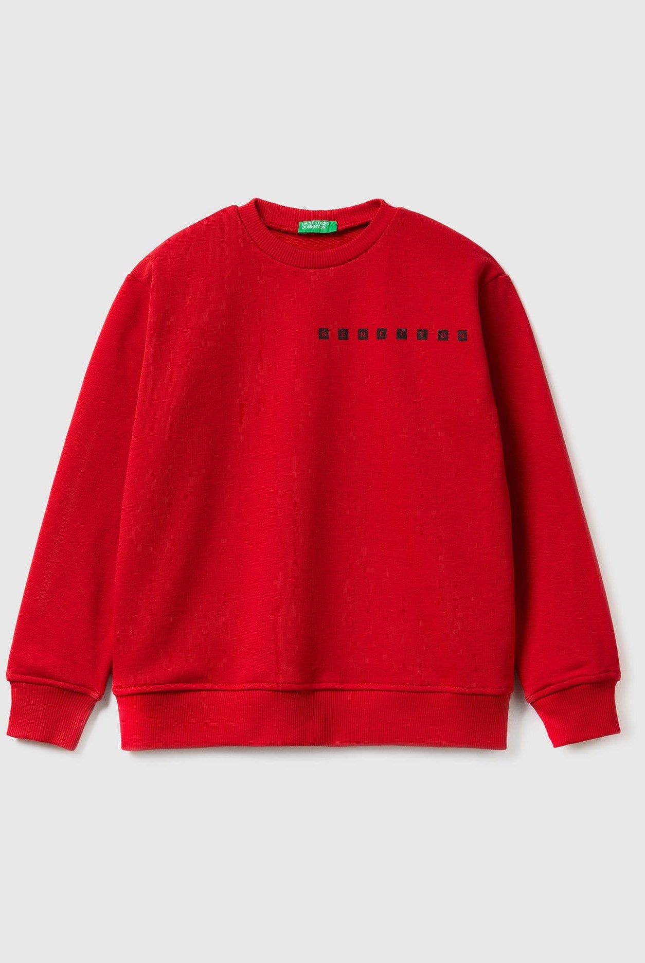 يونايتد كولورز اوف بينيتون سويت شيرت بطبعة شعار بكم طويل أطفالي