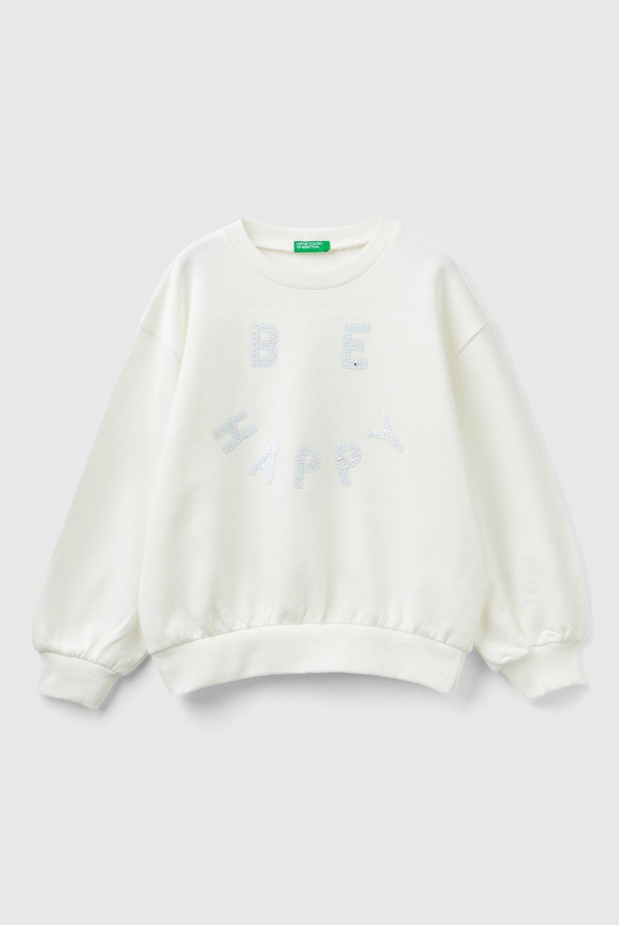 يونايتد كولورز اوف بينيتون سويت شيرت مطرز بترتر كم طويل بناتي