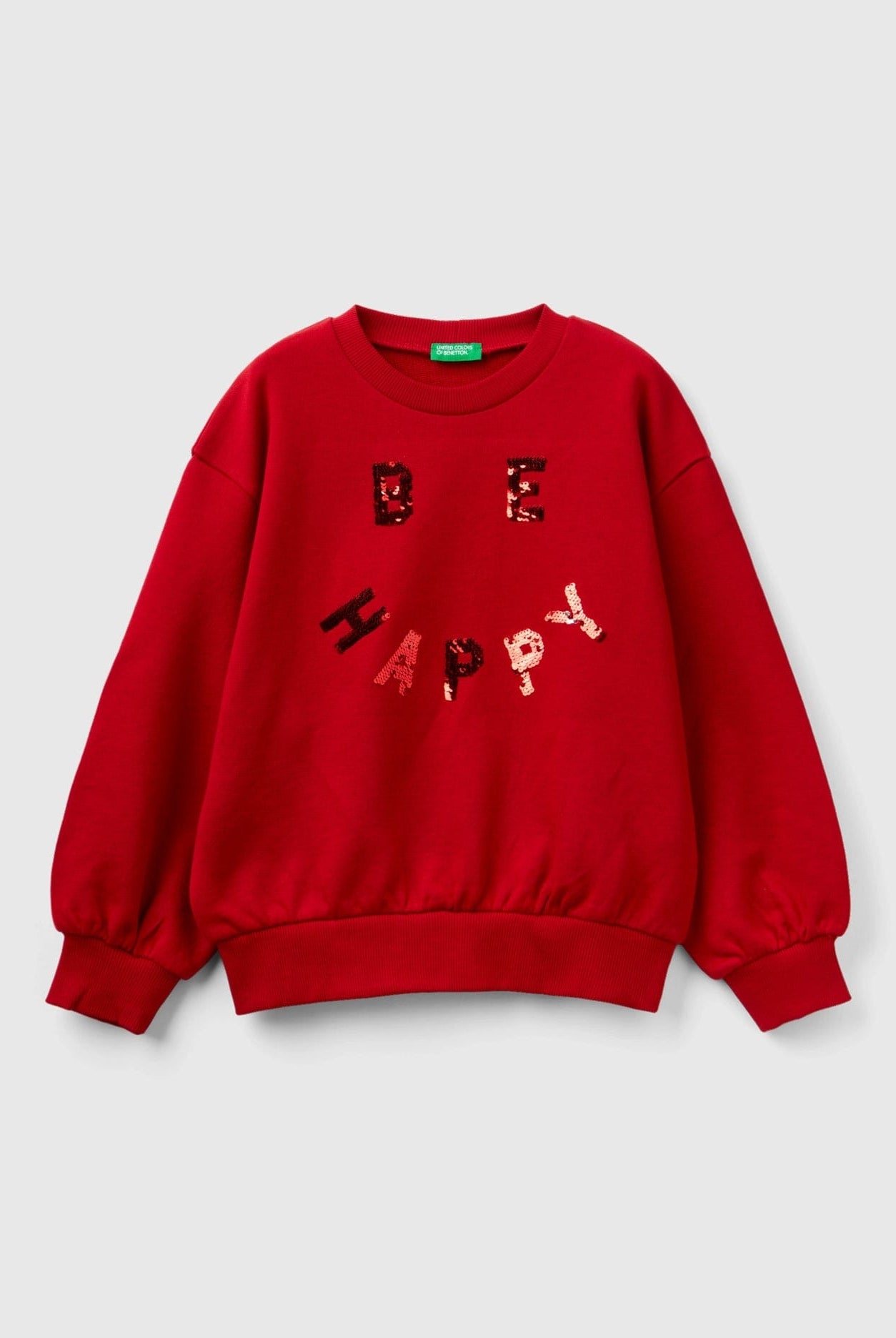 يونايتد كولورز اوف بينيتون سويت شيرت مطرز بترتر كم طويل بناتي