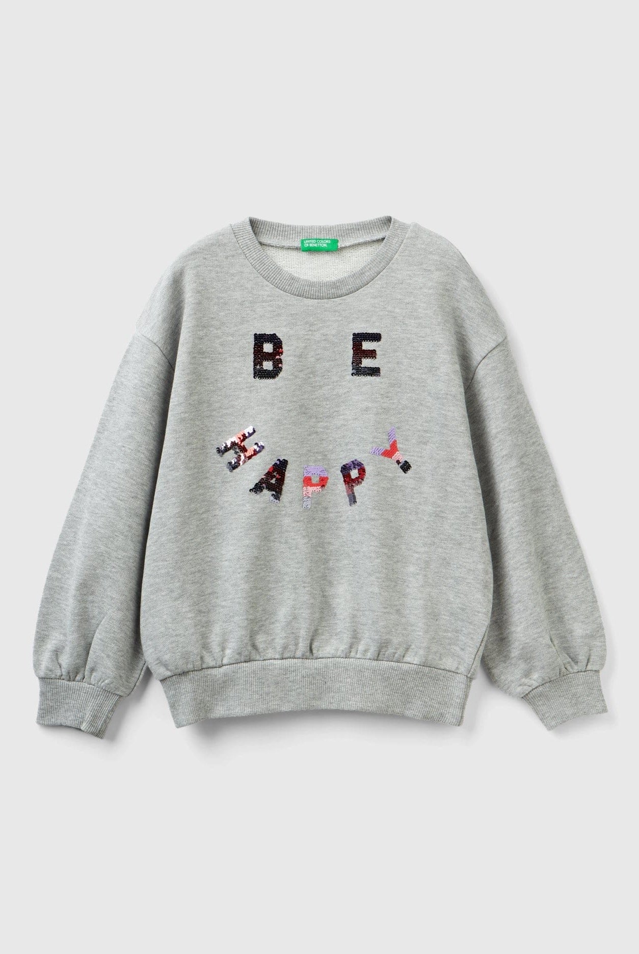 يونايتد كولورز اوف بينيتون سويت شيرت مطرز بترتر كم طويل بناتي