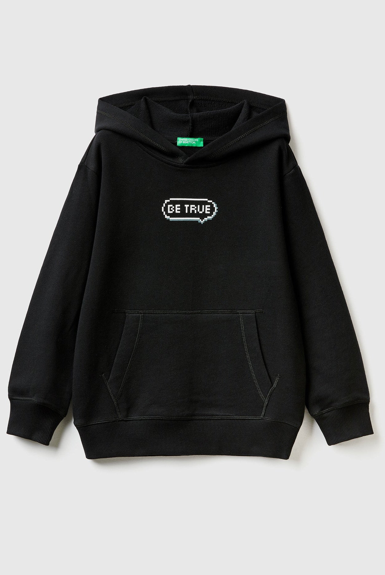 يونايتد كولورز اوف بينيتون هودي اطفالي بطابعه عالصدر وغطاء رأس