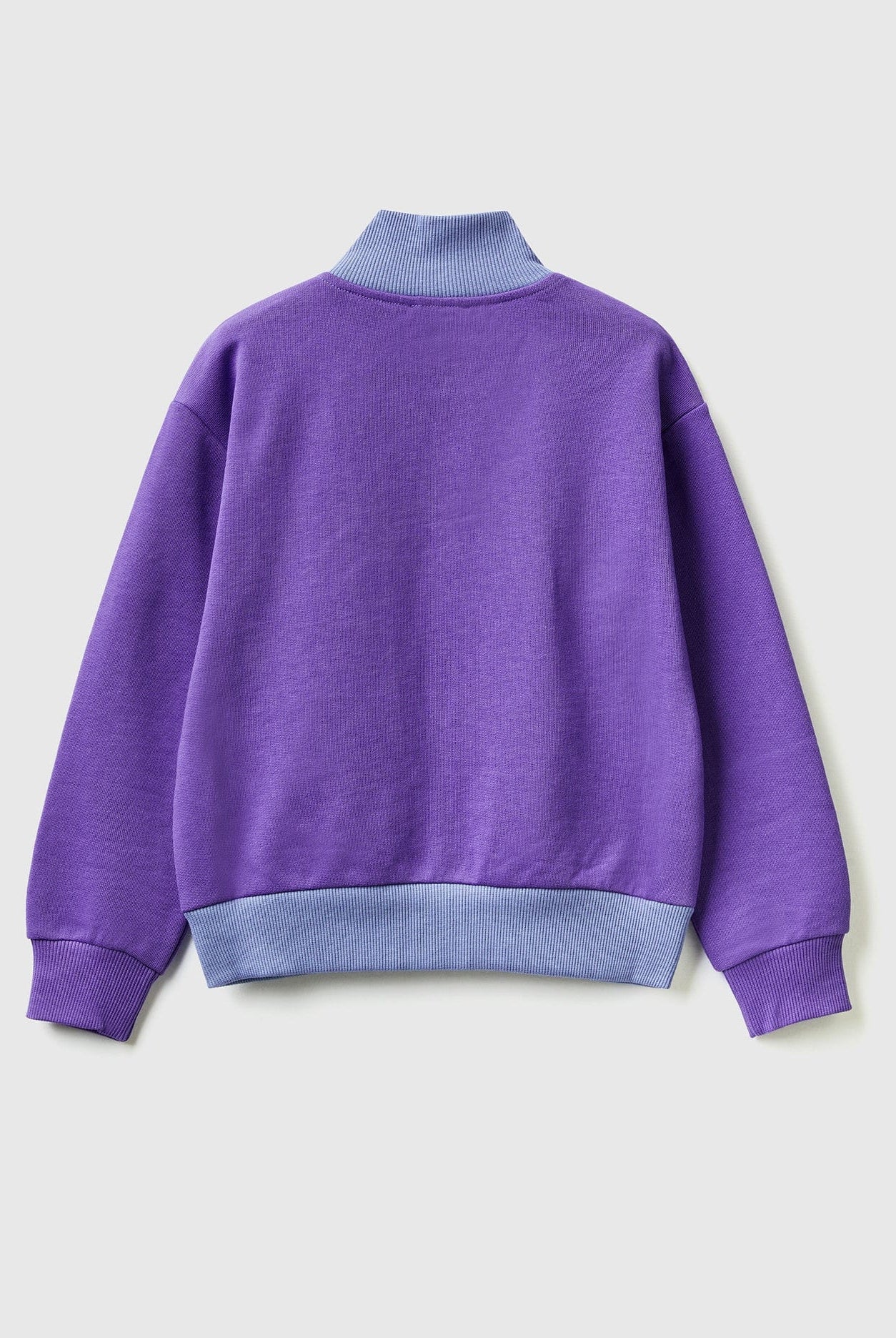 يونايتد كولورز اوف بينيتون سويت شيرت بسحاب وياقة كم طويل أطفالي