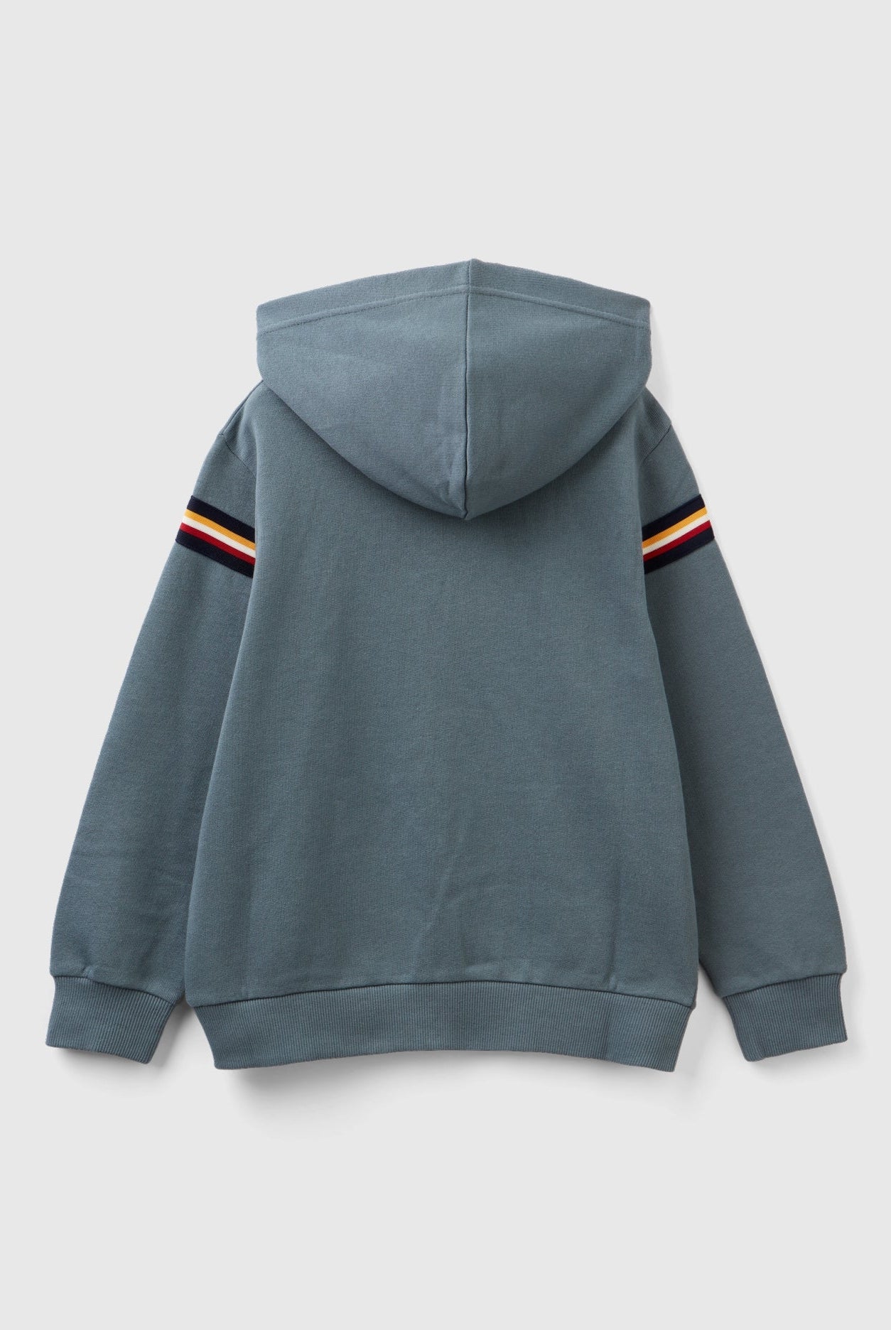 يونايتد كولورز اوف بينيتون سويت شيرت بتفاصيل مخططة كم طويل بسحاب