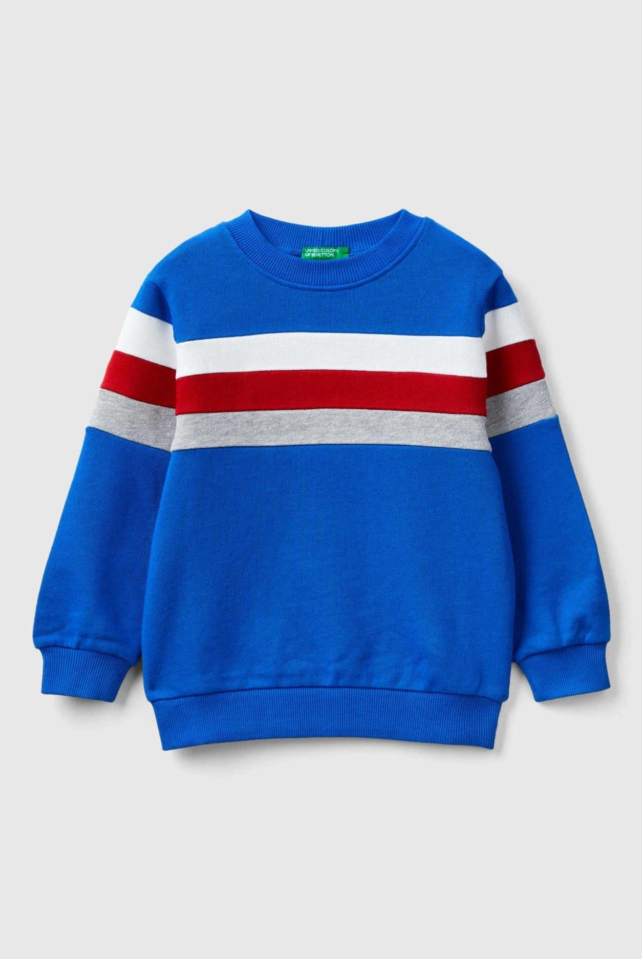 يونايتد كولورز اوف بينيتون سويت شيرت اطفالي مع شريط مخطط بالالوان