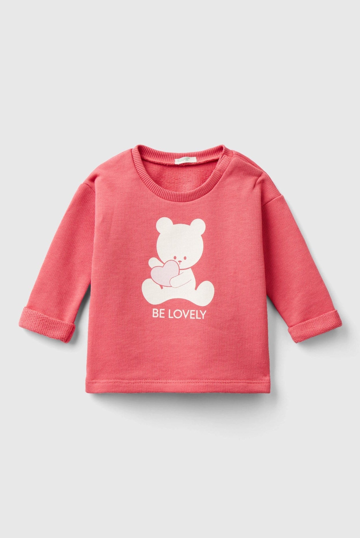 يونايتد كولورز اوف بينيتون كنزة رضع قطن عضوي بطباعة