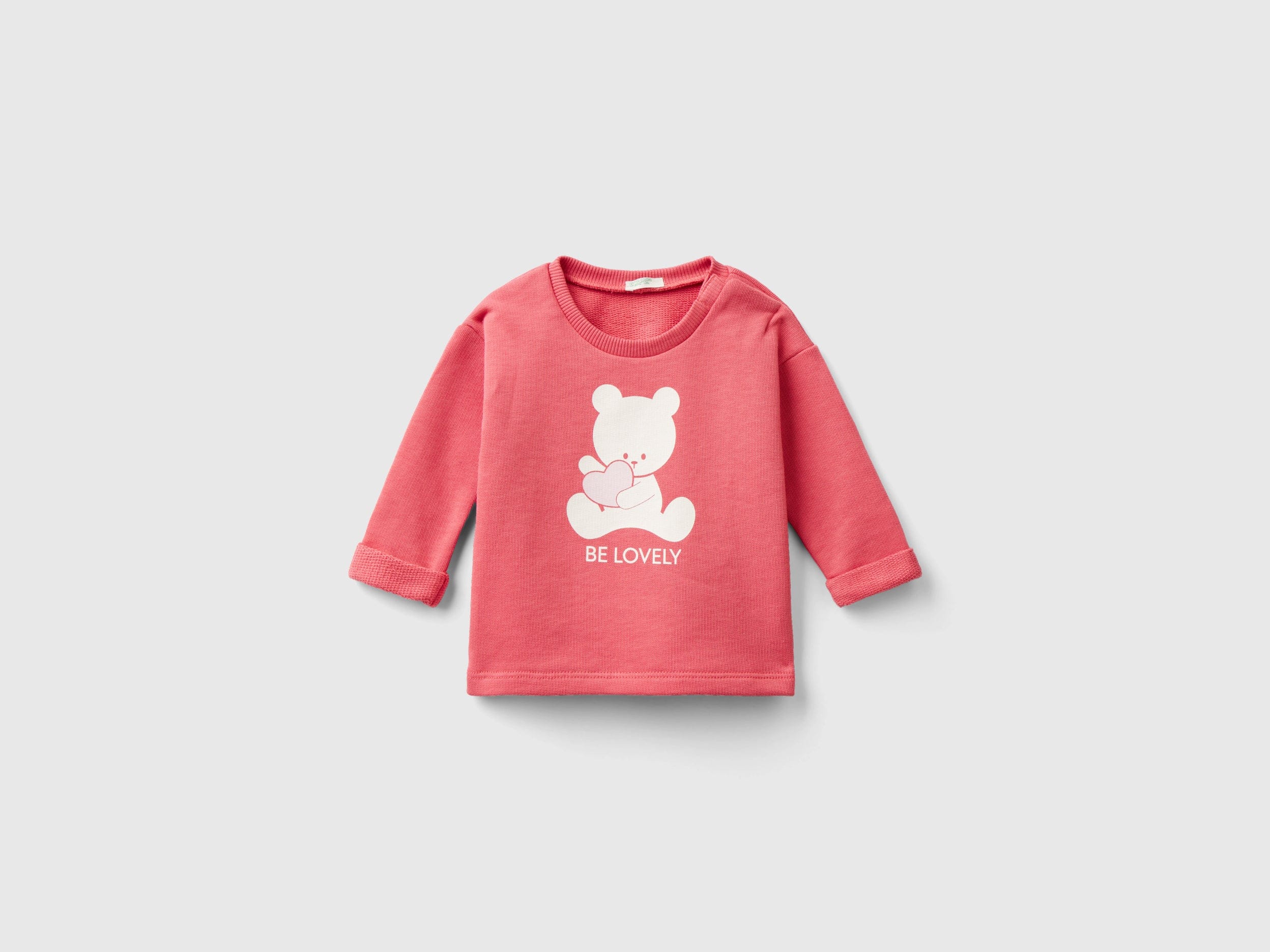 يونايتد كولورز اوف بينيتون كنزة رضع قطن عضوي بطباعة