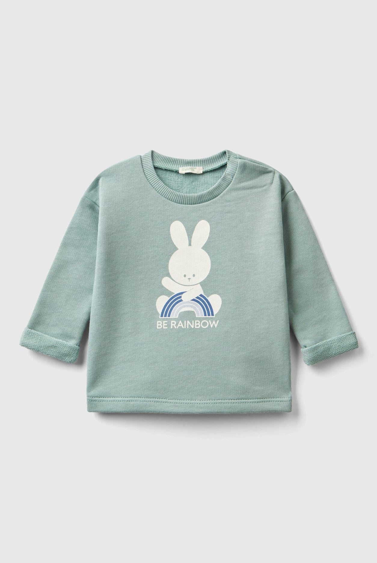 يونايتد كولورز اوف بينيتون كنزة رضع قطن عضوي بطباعة