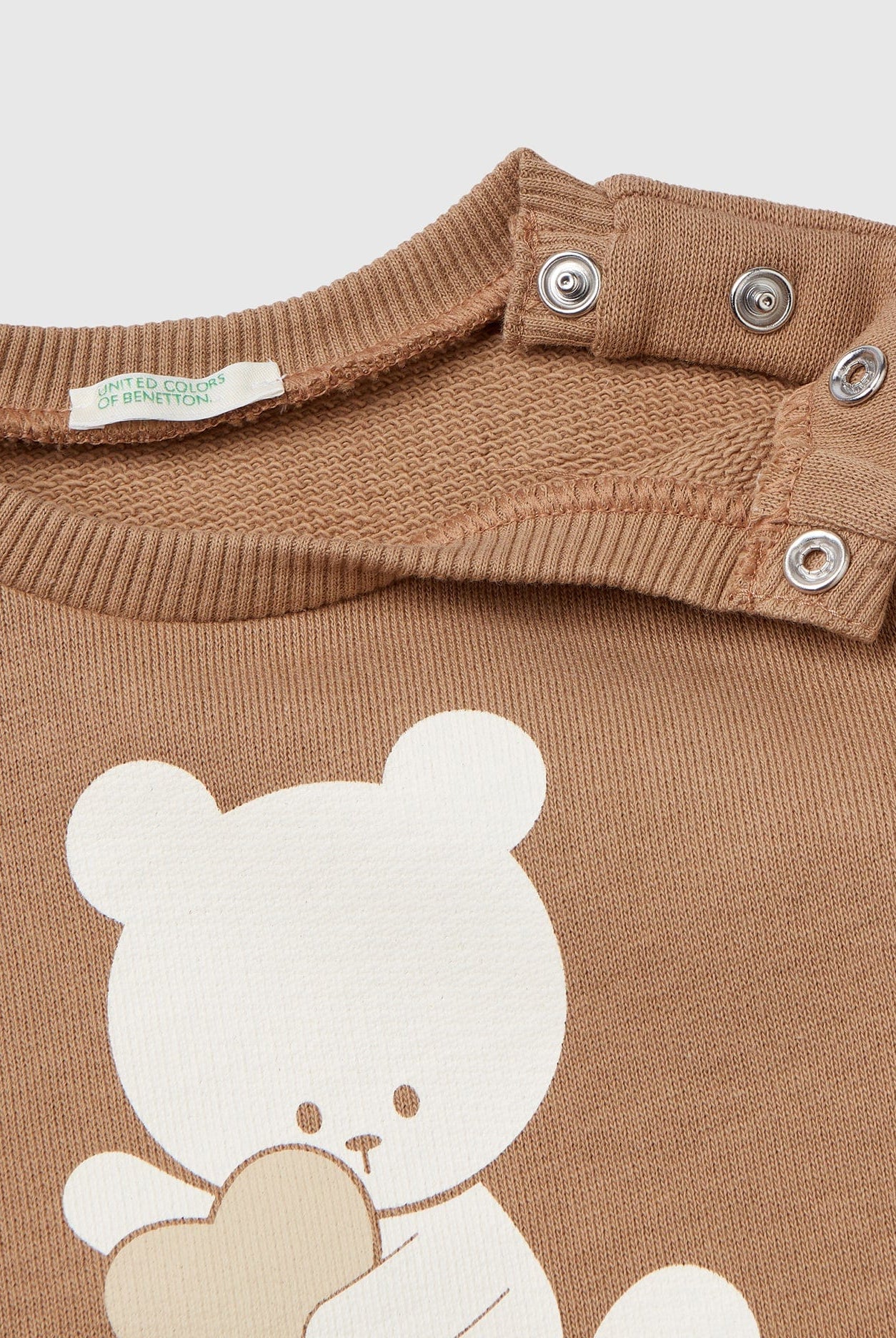 يونايتد كولورز اوف بينيتون كنزة رضع قطن عضوي بطباعة