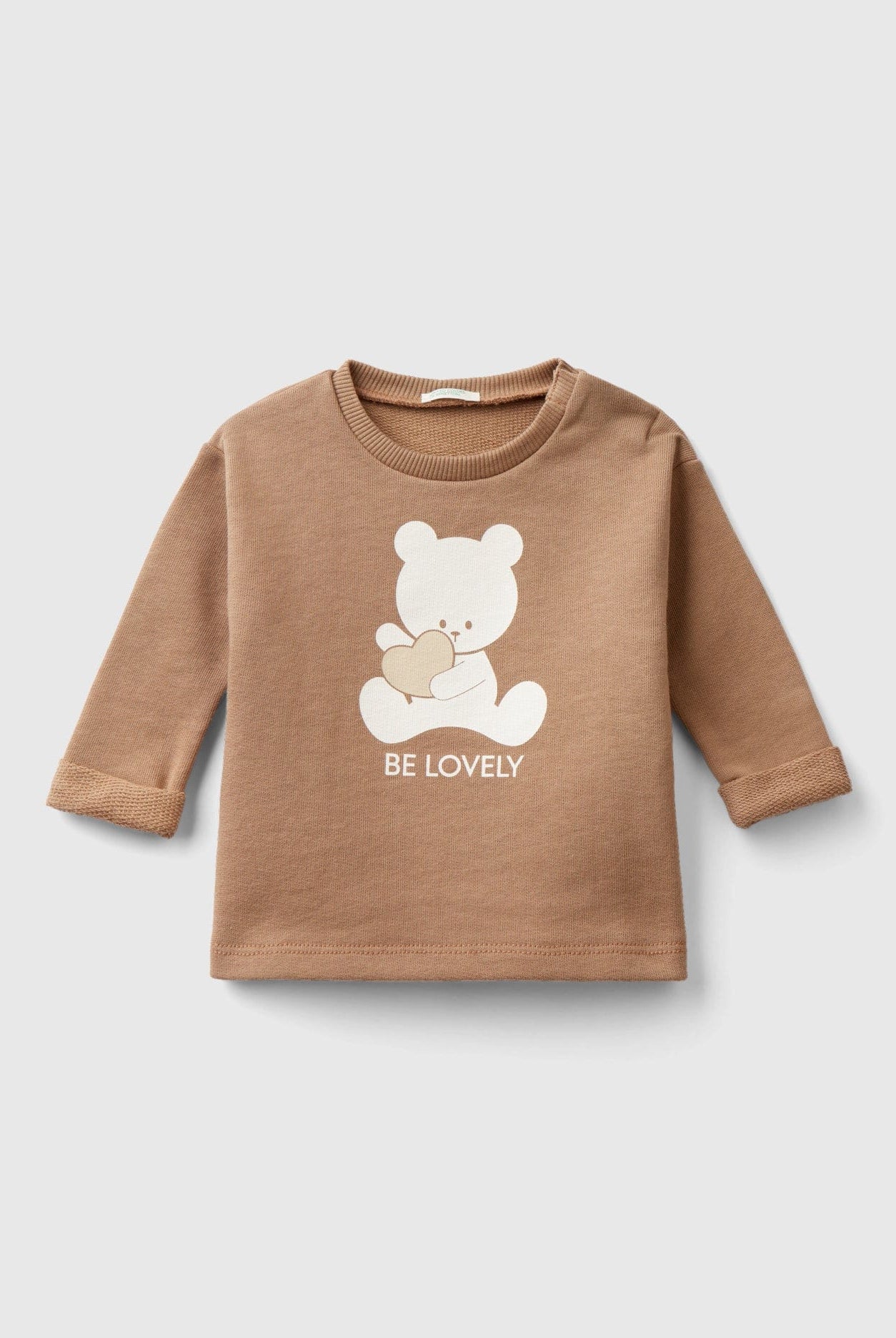 يونايتد كولورز اوف بينيتون كنزة رضع قطن عضوي بطباعة