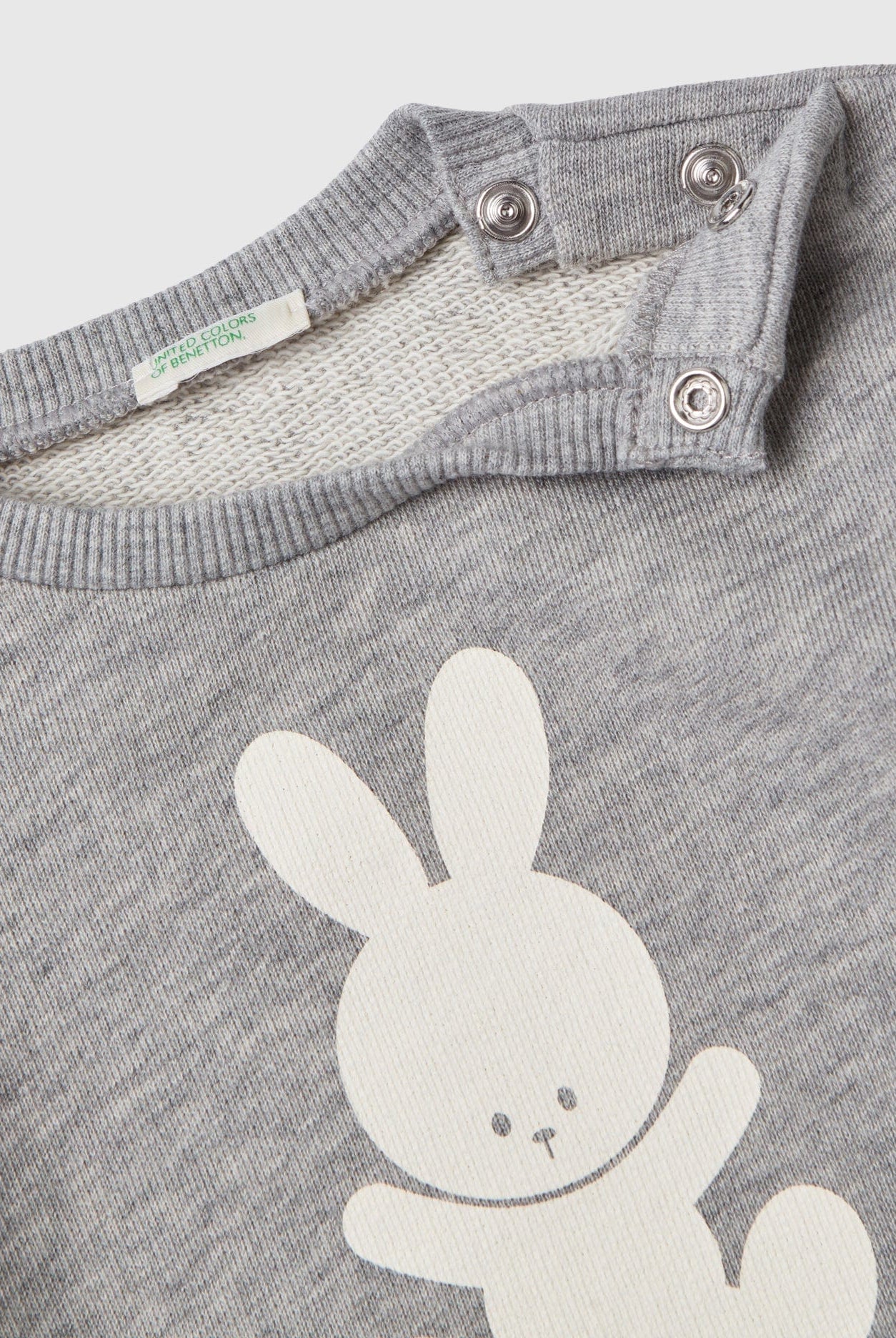 يونايتد كولورز اوف بينيتون كنزة رضع قطن عضوي بطباعة
