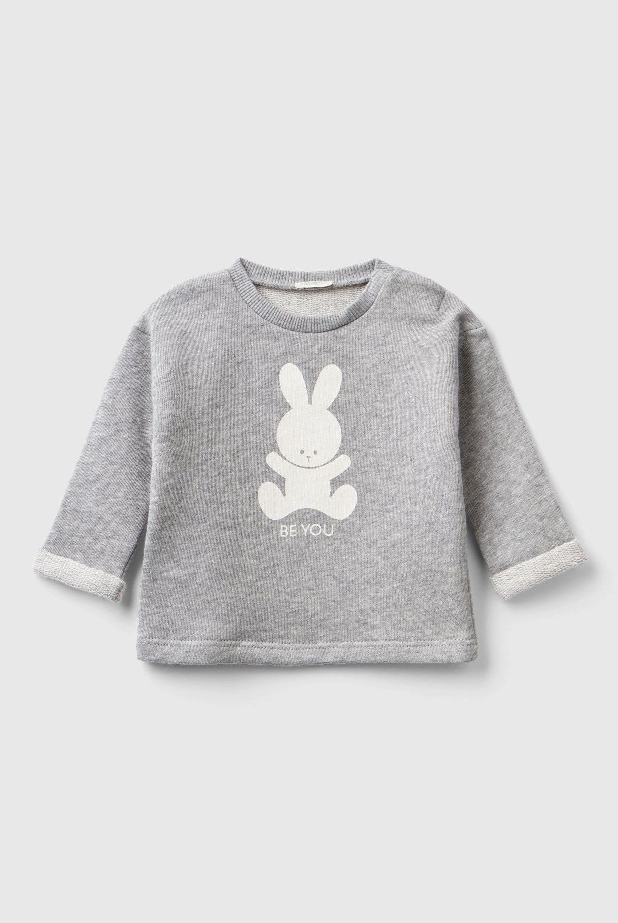 يونايتد كولورز اوف بينيتون كنزة رضع قطن عضوي بطباعة