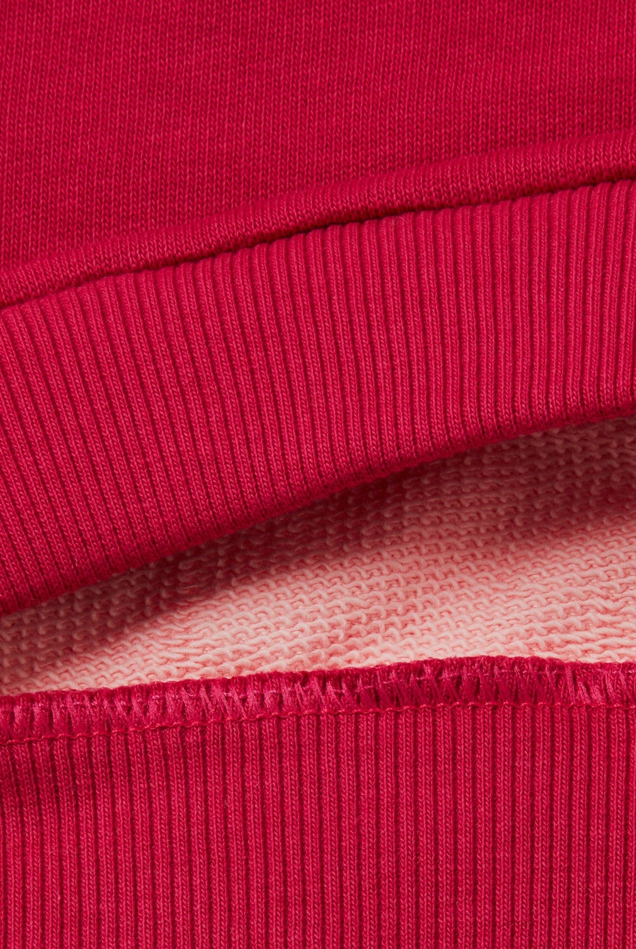 يونايتد كولورز اوف بينيتون سويت شيرت بناتي وردي من القطن العضوي مع طباعة لامعة